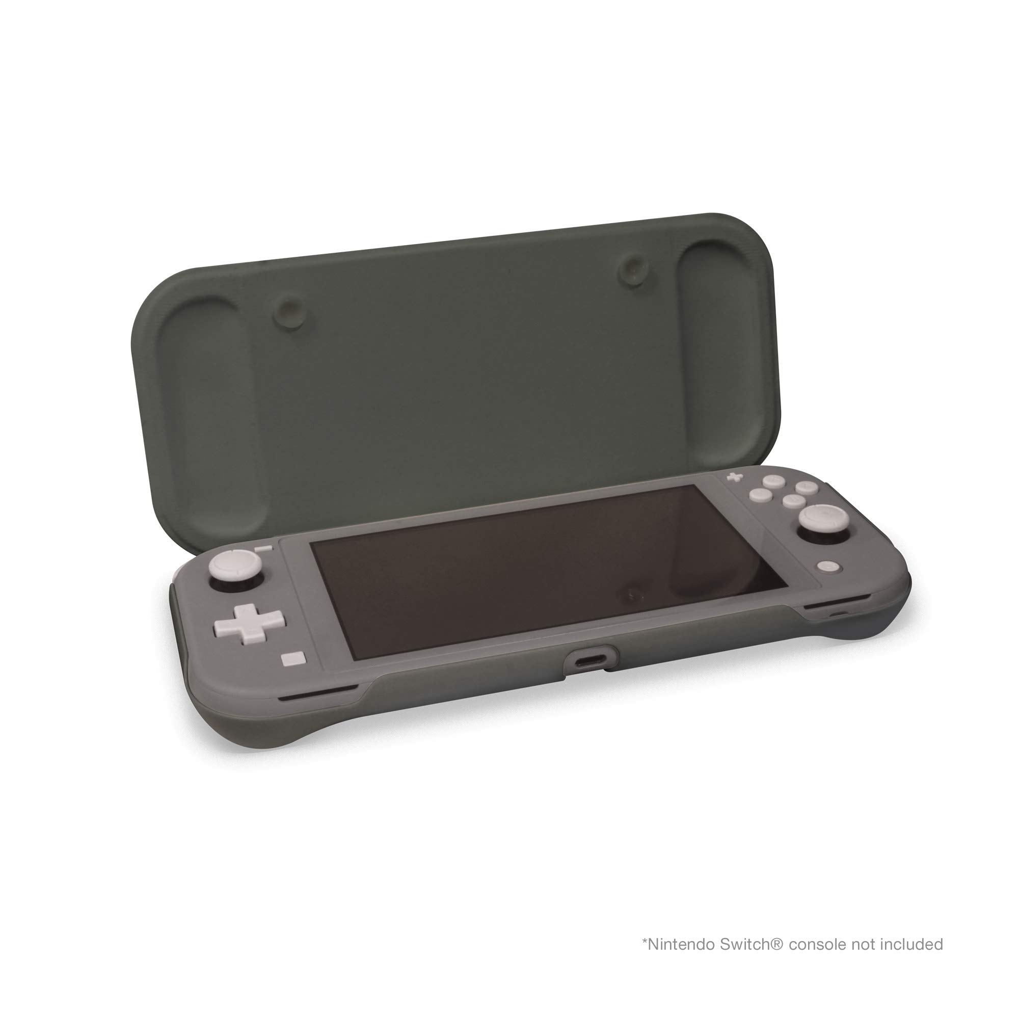 Hyperkin Foldable Protective Case & Screen Protector Set for Nintendo Switch Lite (Gray) - Durable Travel Cover with Tempered Glass - Perfect for Gaming On-The-Go & Switch Lite Storage Protection