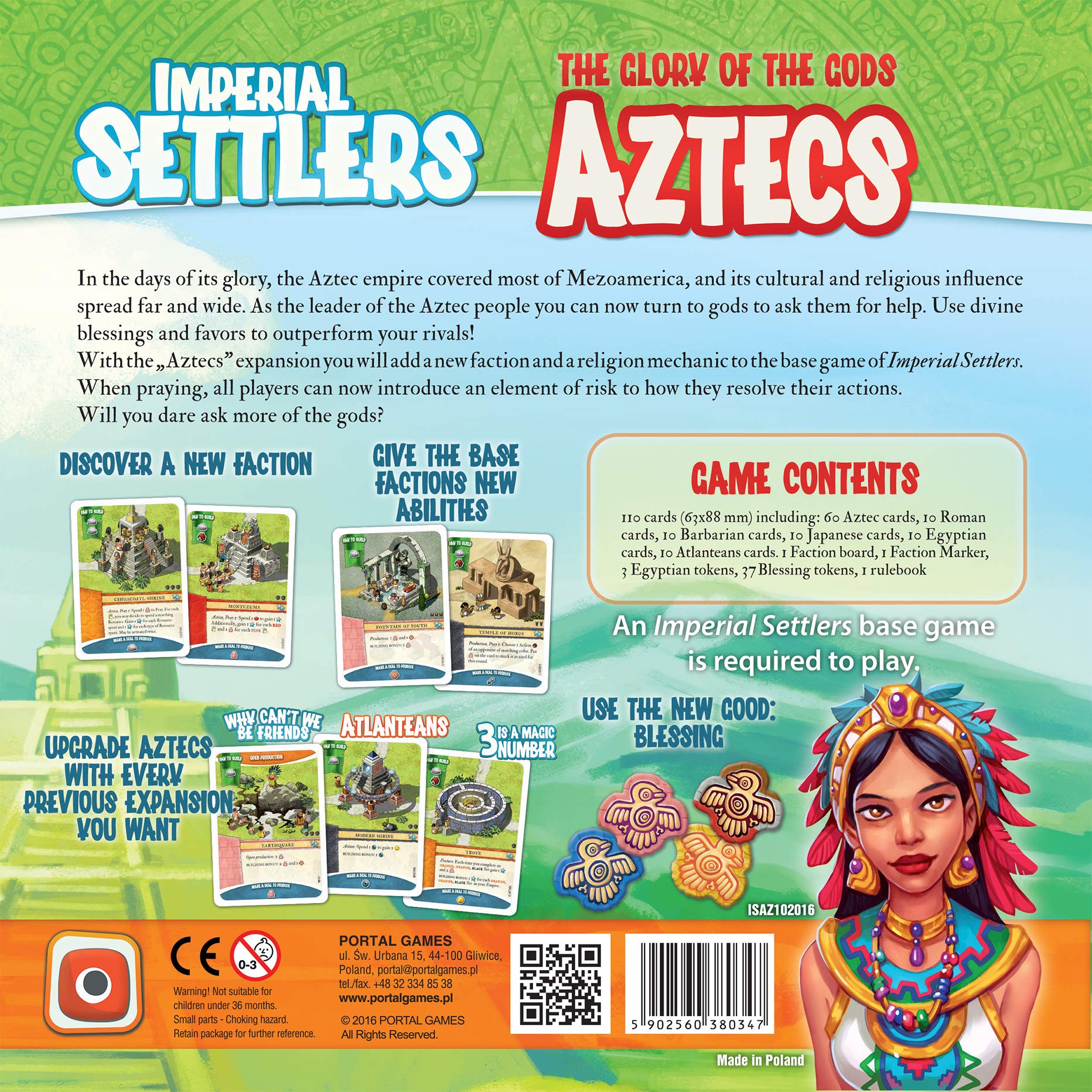 Portal Games Imperial Settlers Aztecs Strategy Board Game - Multicolor - Fun Family Game Night & Competitive Play for Adults & Teens