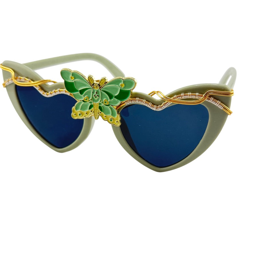 WINGS of the FOREST Spunclips™ - Unique Handmade Hair Accessories for Women, Boho Festival Hair Clips, Perfect for Weddings & Outdoor Adventures