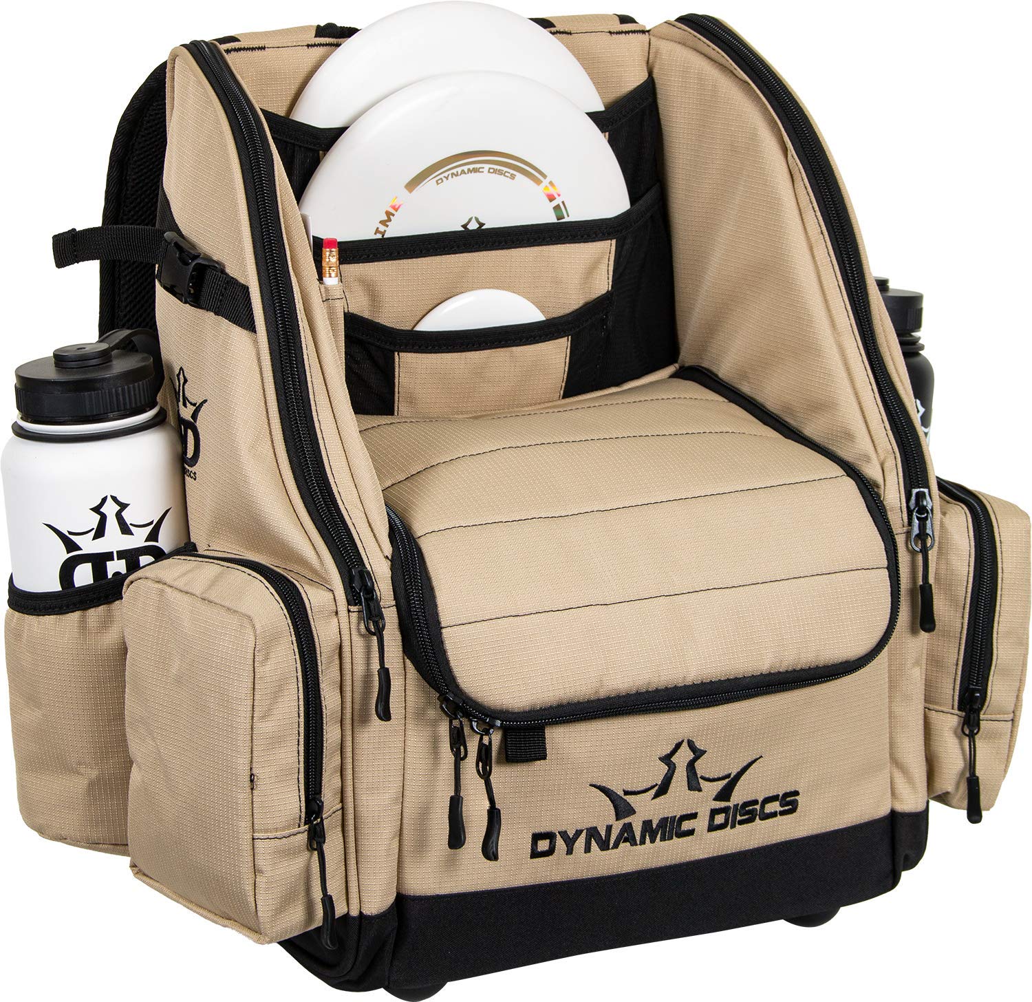 Dynamic Discs Commander Backpack - Premium 20 Disc Capacity Disc Golf Bag with 2 Deep Storage Pockets & Dual Water Bottle Holders | Perfect for Tournaments, Practice Rounds & Outdoor Disc Golf Adventures