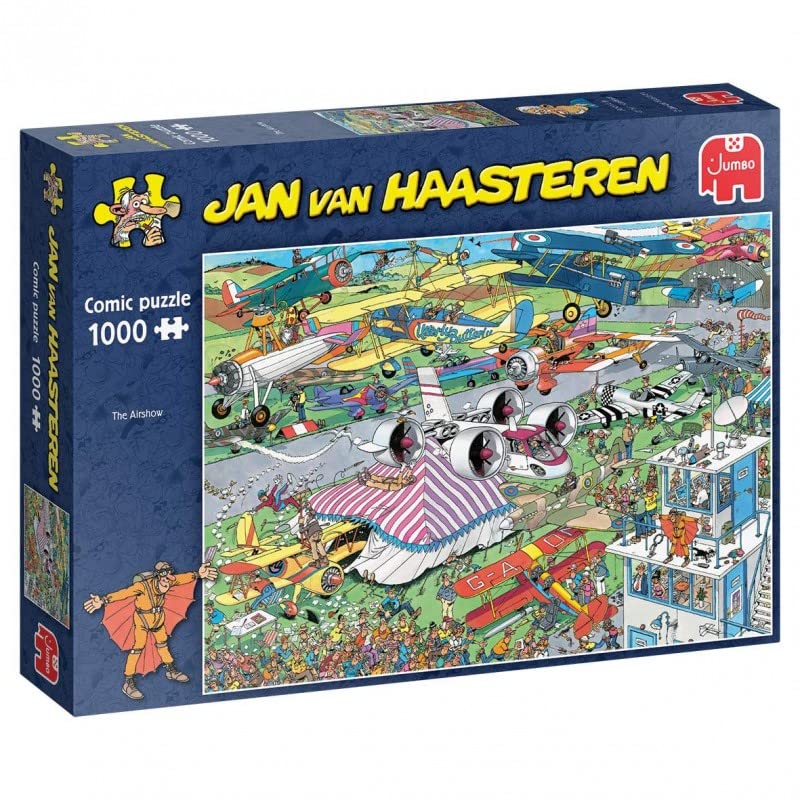Jan Van Haasteren The Airshow 1000 Piece Jigsaw Puzzle (81918) - Fun Family Activity, Perfect for Adults & Kids, Great for Parties & Relaxation