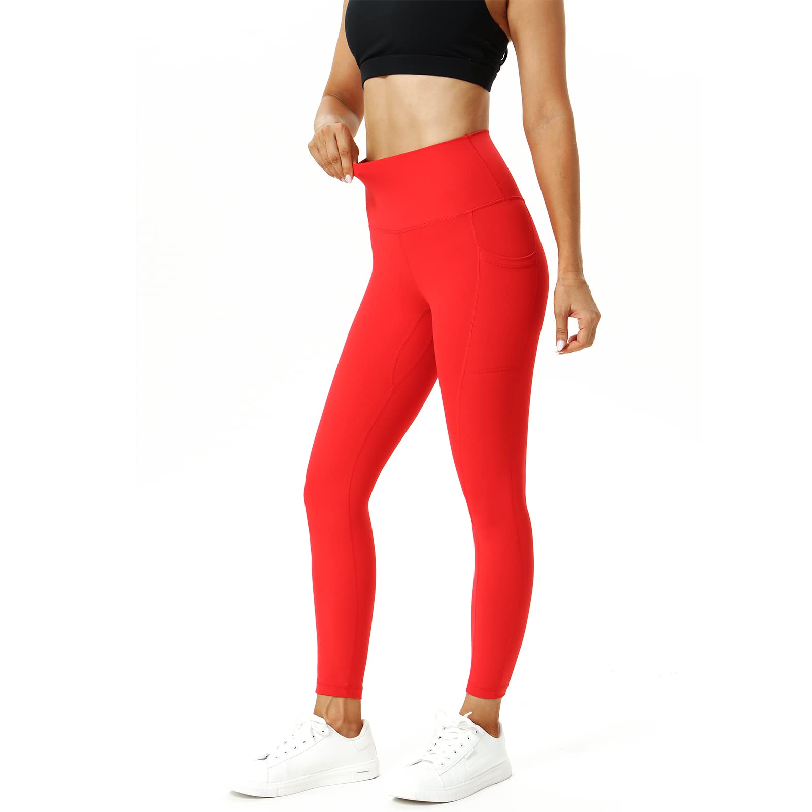 Best Women's High Waisted Yoga Leggings with Pockets - Stretchy Tummy Control Workout Running Pants for Gym, Yoga & Active Lifestyle
