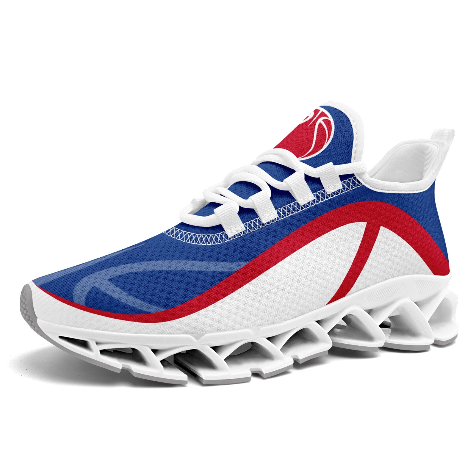 Custom Blue & Red Maxsoul Personalized Sneakers - Lightweight Comfortable Walking Shoes for Men & Women - Perfect for Running, Gym Workouts & Casual Wear (Style: FN003XD D020391)