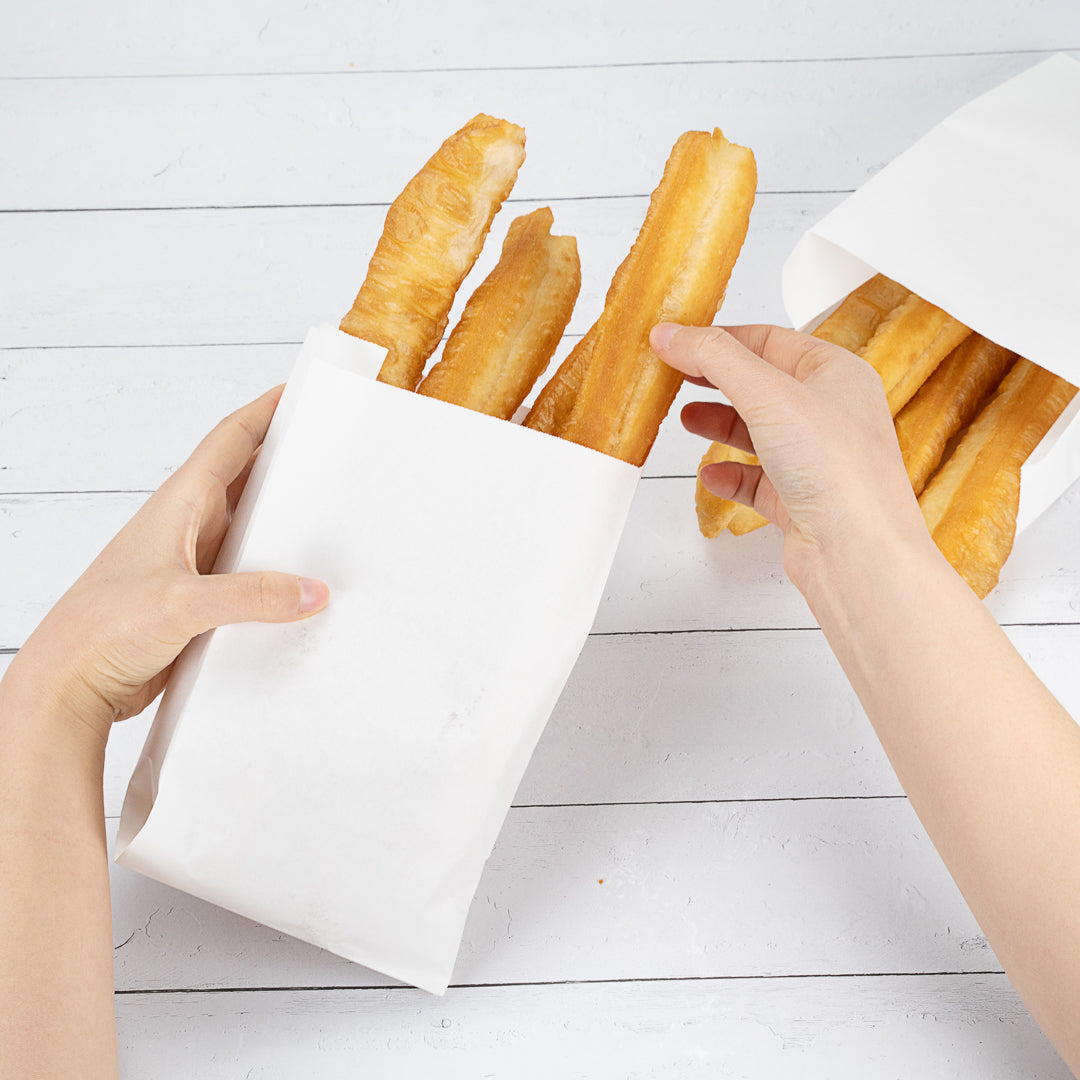 Premium White Paper French Fry & Snack Bags - 5
