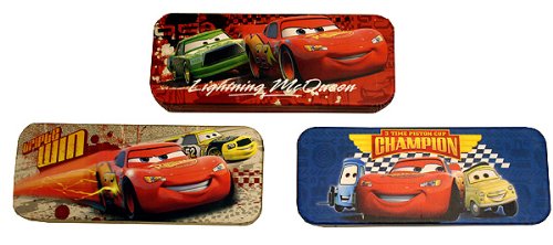 Disney Cars Metal Catchall Tin Box - Collectible Storage Container for Kids Room, Office & Car (Designs Vary) - Perfect for Organizing Toys, Stationery & Small Items