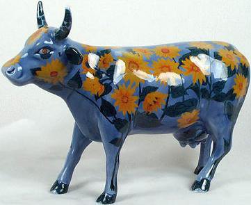 Cow Parade Moo-Nay's Garden - Collectible Hand-Painted Cow Figurine for Home Decor, Gift & Office Display | Perfect for Animal Lovers, Farmhouse Decor & Unique Gift Ideas