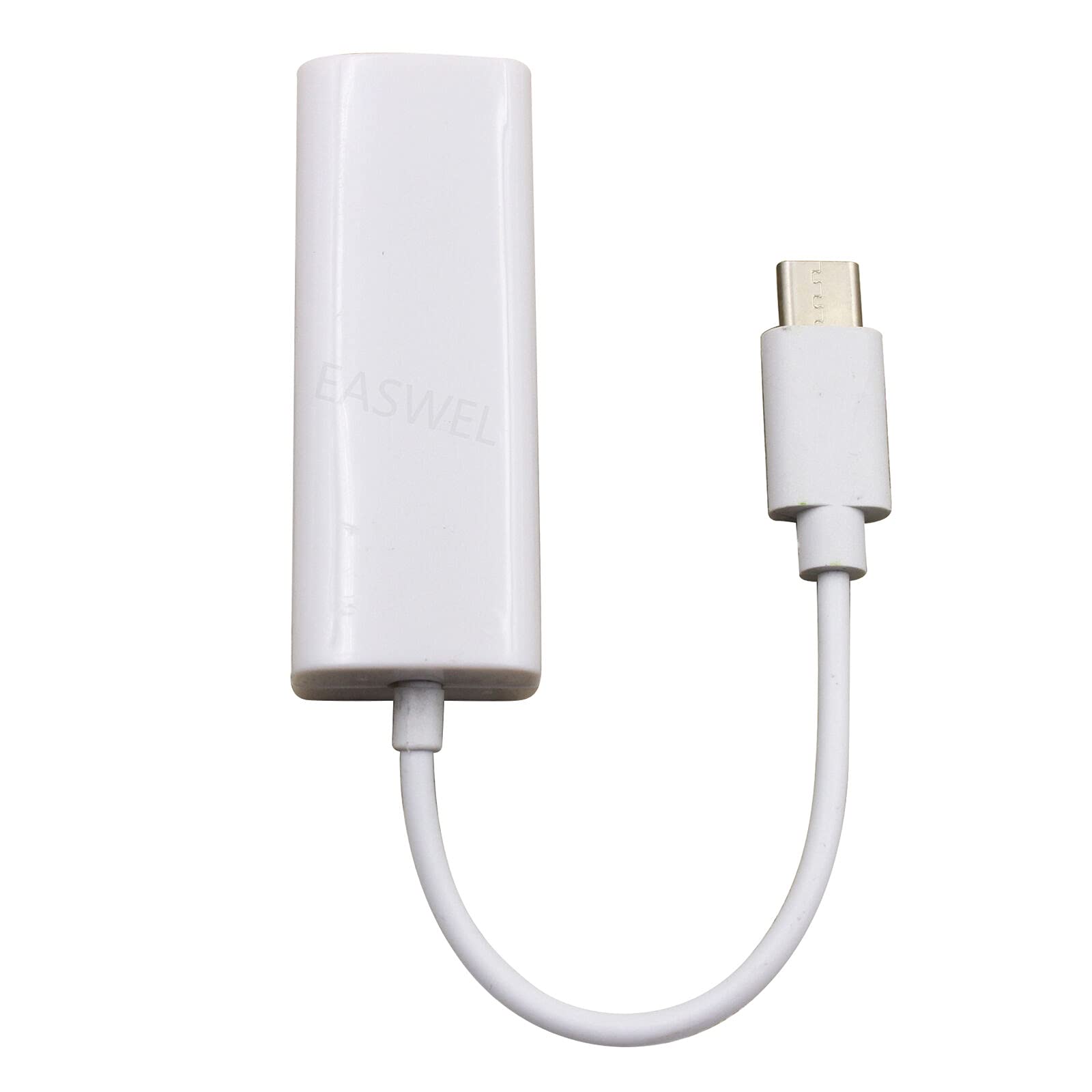 USB 3.1 Type C to Ethernet Adapter, USB-C to RJ45 LAN Network Converter for HP Elitebook Folio G1 - High-Speed Wired Internet Connection for Office, Gaming & Remote Work