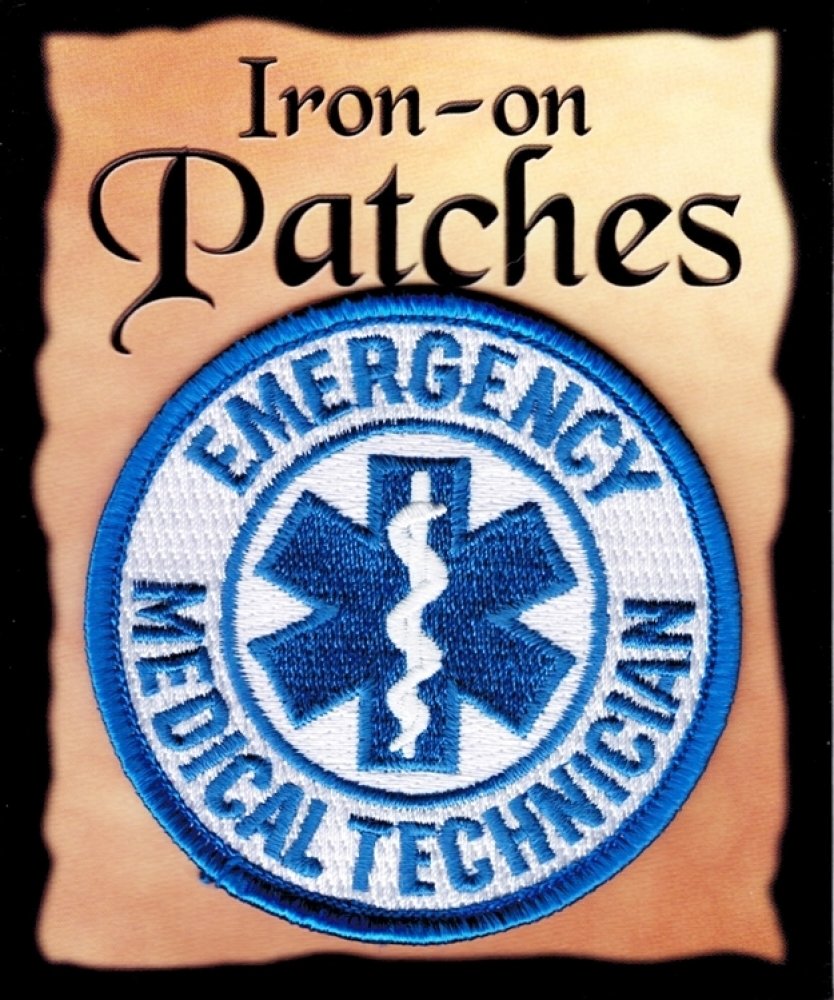 EMT Iron-on Embroidered Patch - High Quality First Responder Badge for Jackets, Vests & Bags | Perfect for EMTs, Paramedics & Medical Professionals