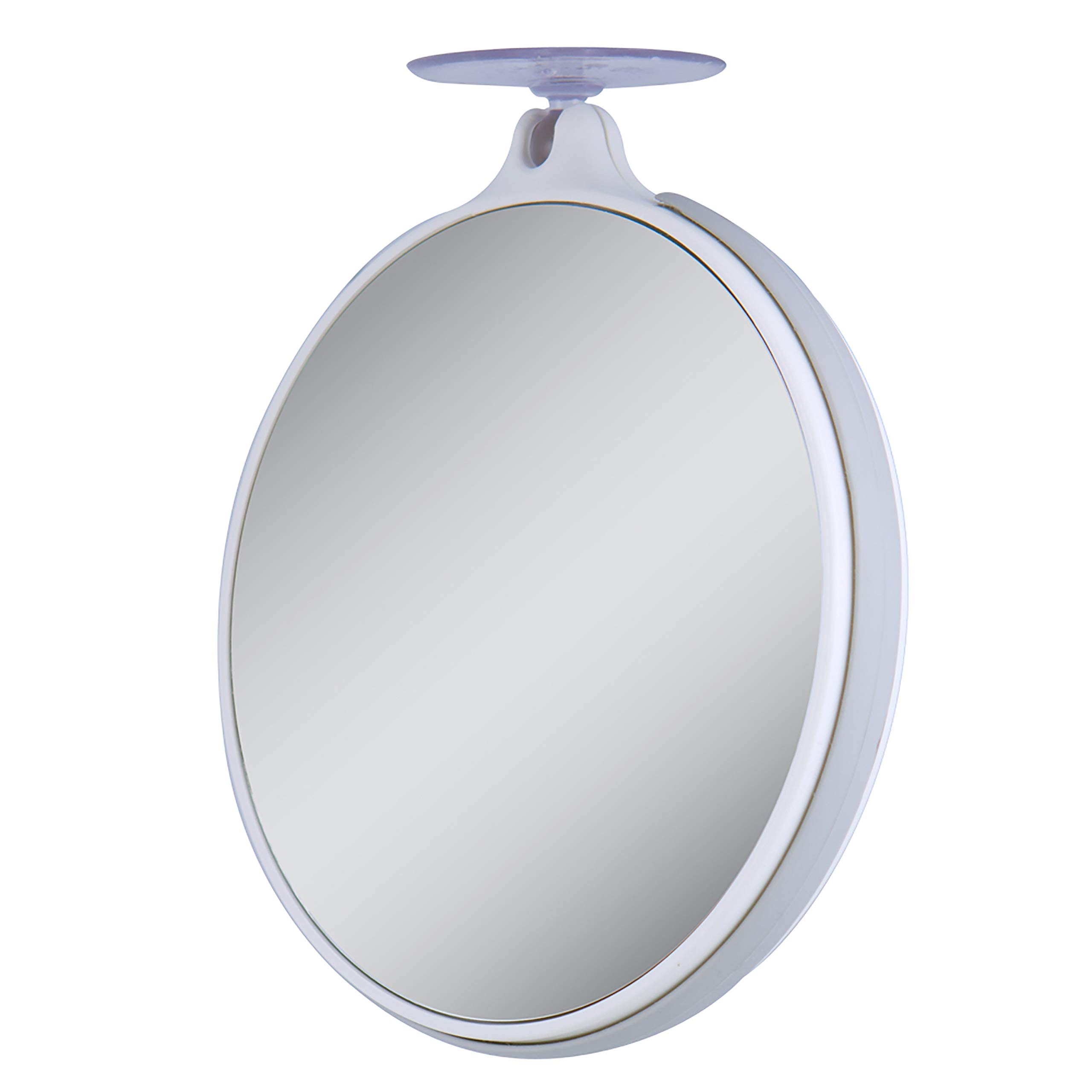 Zadro 10X/5X Dual-Sided Magnifying Makeup Mirror - Lightweight Travel Mirror with Suction Cup, Clear Acrylic in Gray/White - Perfect for Home Vanity, Travel & Professional Makeup Artists