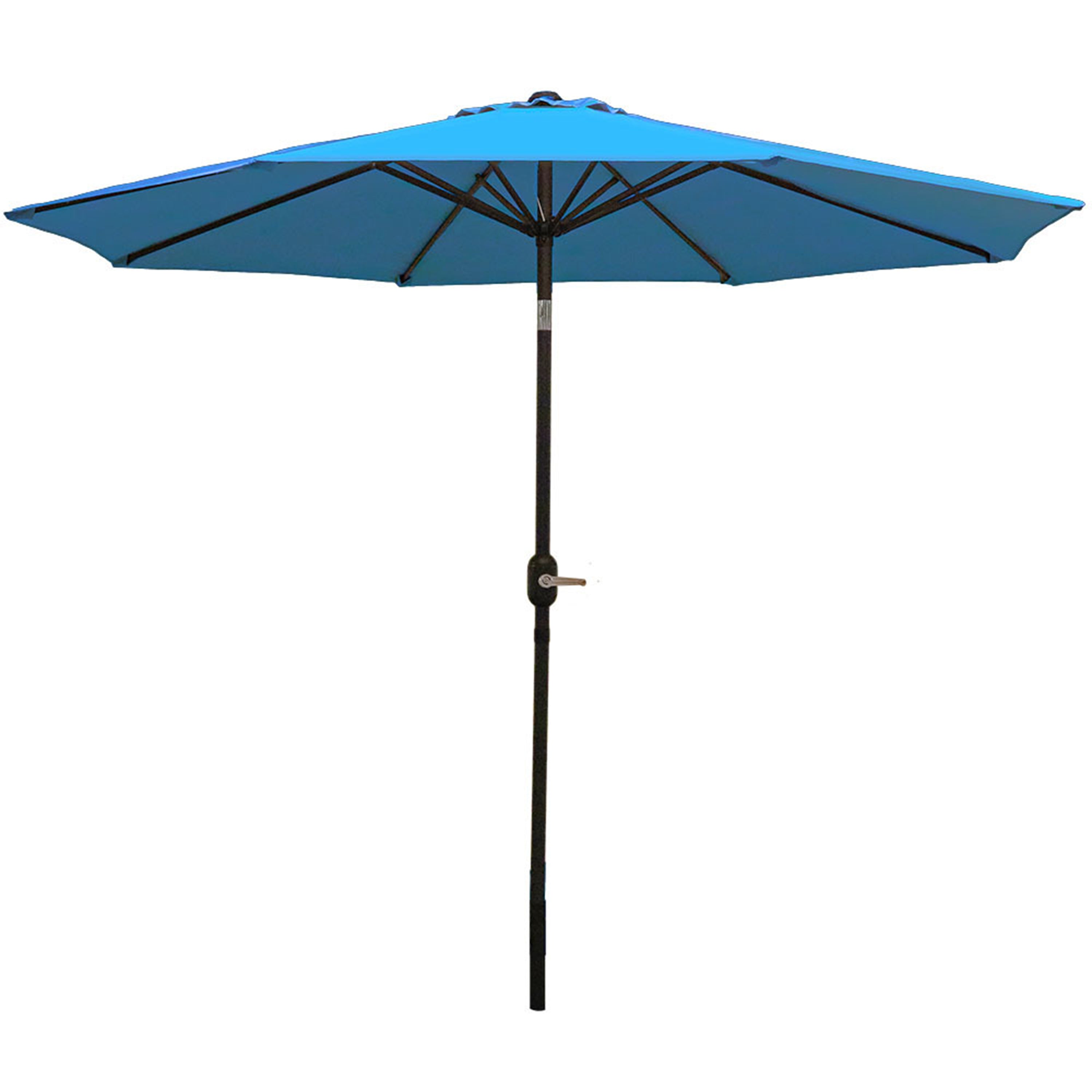 Sunnydaze 9-Foot Aluminum Outdoor Patio Umbrella with Tilt & Crank - Perfect for Poolside, Backyard, Deck, and Garden Shade