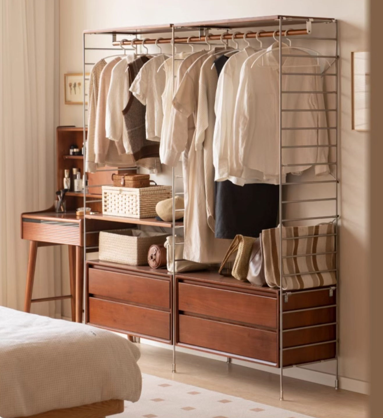 Premium Oak Wooden Hangers with Metal Hooks - Heavy Duty Closet Organizers for Suits, Dresses & Coats - Ideal for Home, Office & Retail Display