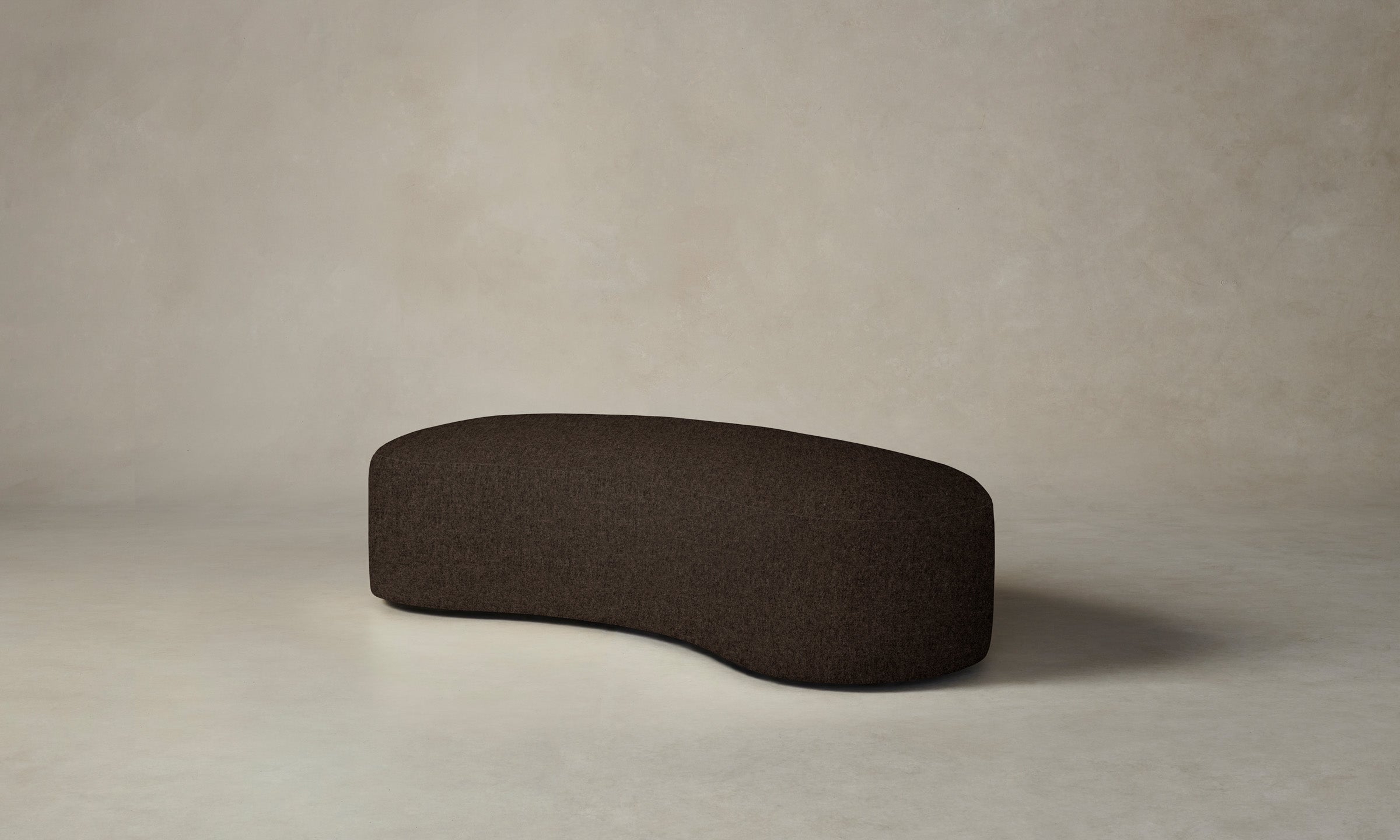 Luxury Italian Brushed Wool Cocoa Chelsea Daybed - Modern Sofa Bed for Living Room, Guest Room & Home Office | Perfect for Small Spaces & Nap Time