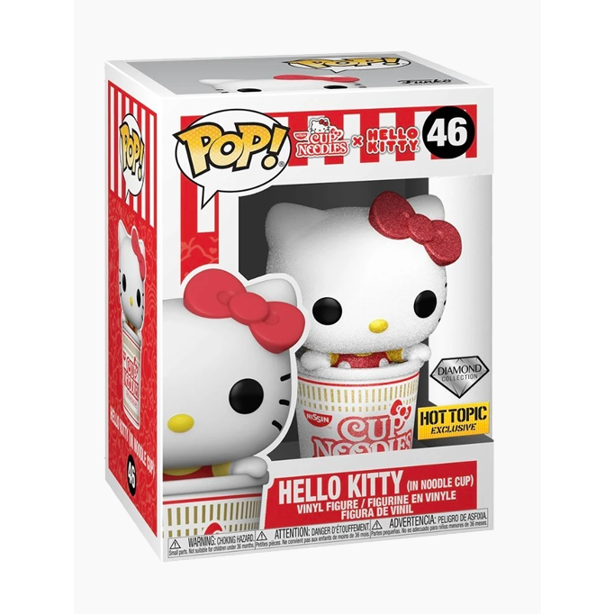 Sanrio Hello Kitty in Noodle Cup Diamond Painting Kit - Exclusive Collectible for Anime Fans, Home Decor & Gift Idea