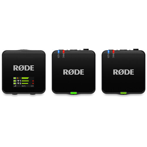 RODE Wireless GO (Gen 3) Compact Digital Wireless Microphone System with 2 Transmitters & Recorder - 2.4GHz Black - Perfect for YouTube Videos, Vlogging, Interviews & Live Streaming