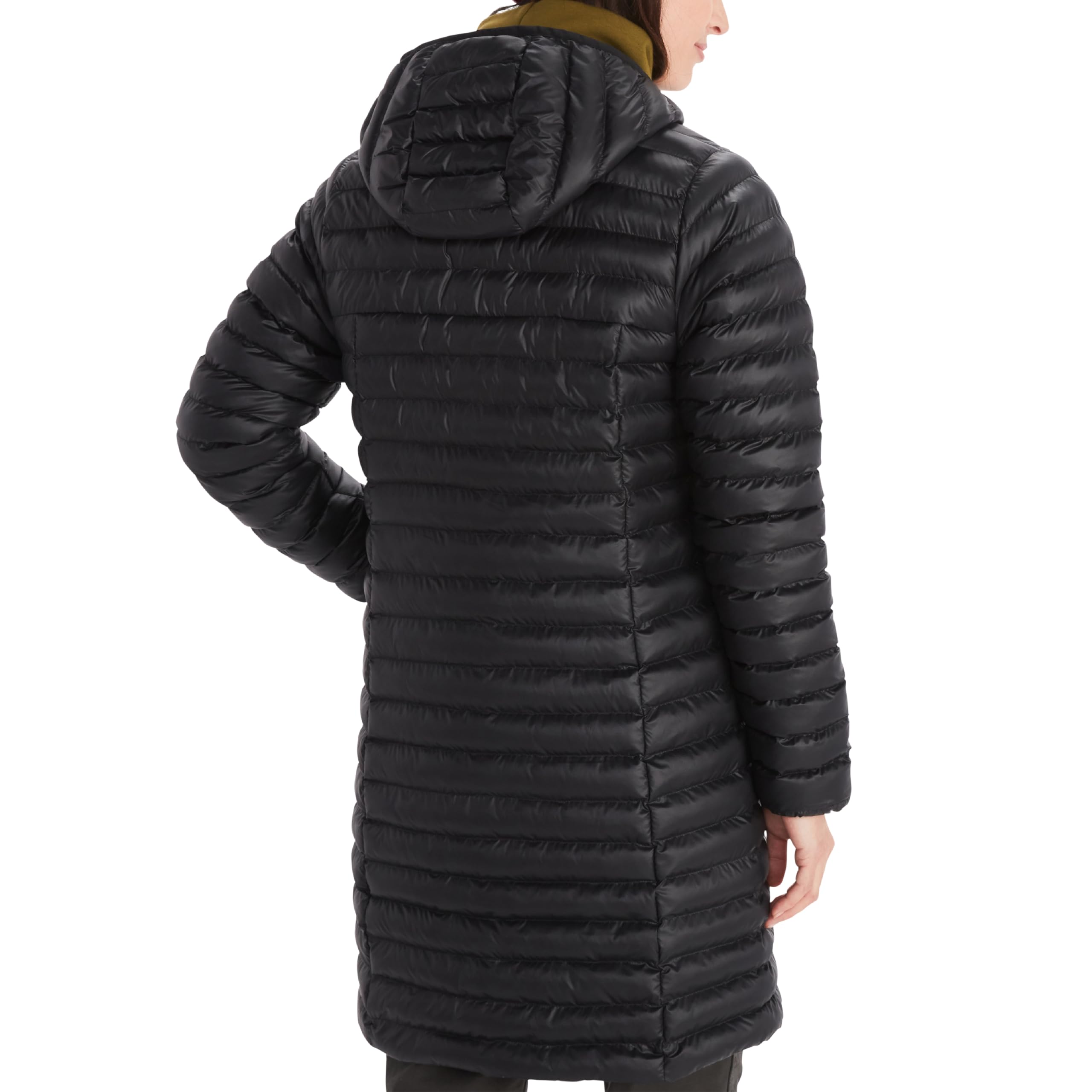 MARMOT Women's Echo Featherless Long Jacket - Lightweight Down-Alternative Puffer Coat with Hood, Mid-Thigh Length for Hiking, Travel & Winter Outdoor Activities
