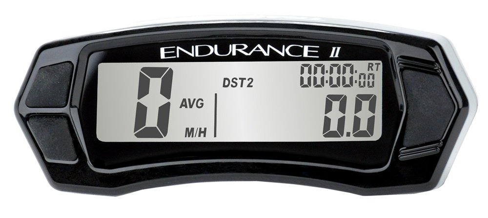 Trail Tech 202-901 Endurance II Stealth Black Bike Computer - Wireless Cycling Speedometer with GPS Navigation for Mountain & Road Bikes - Perfect for Outdoor Adventures & Fitness Tracking