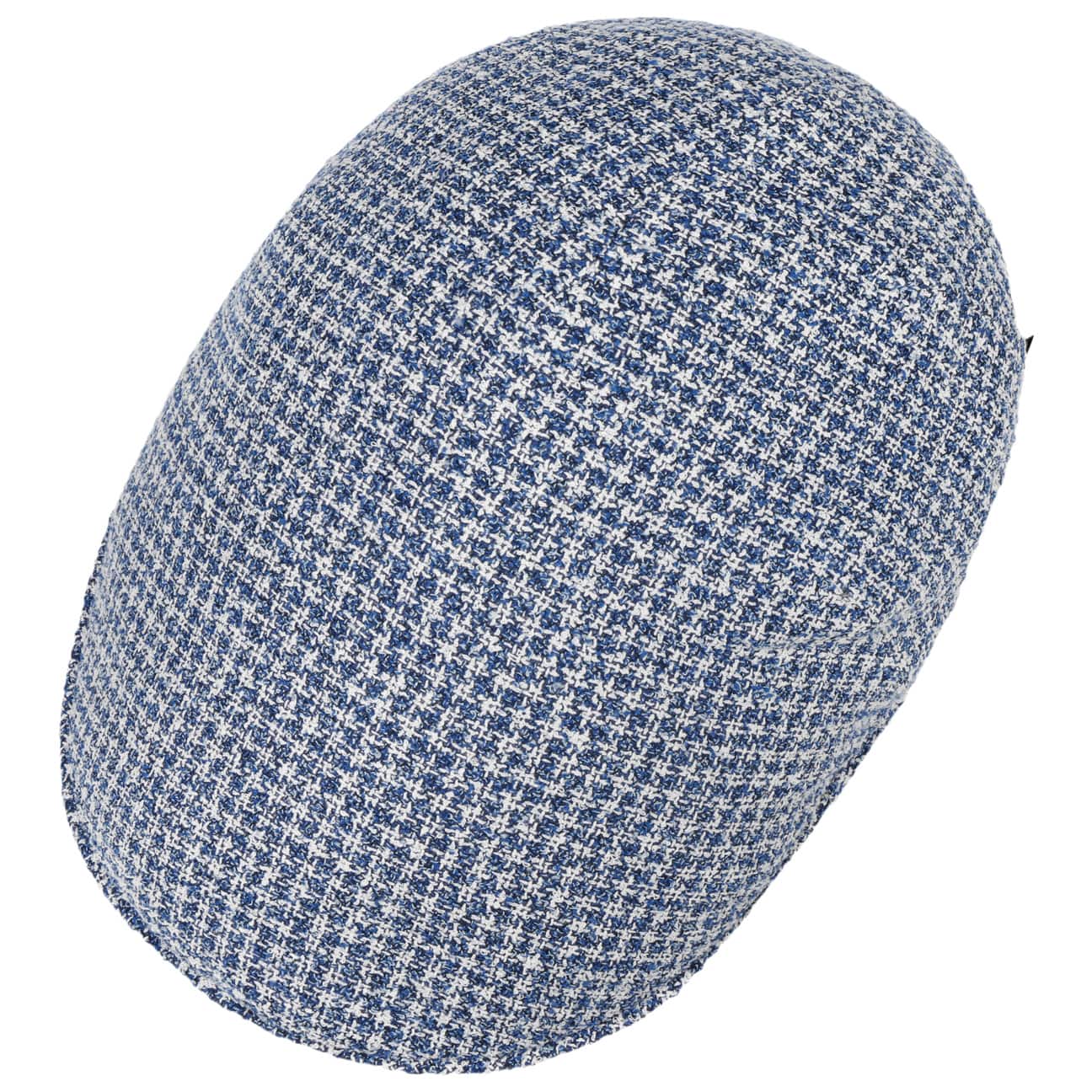 Borsalino Light Check Flat Cap - Classic Men's Wool Hat for Casual & Outdoor Wear | Perfect for Fall, Winter & Travel