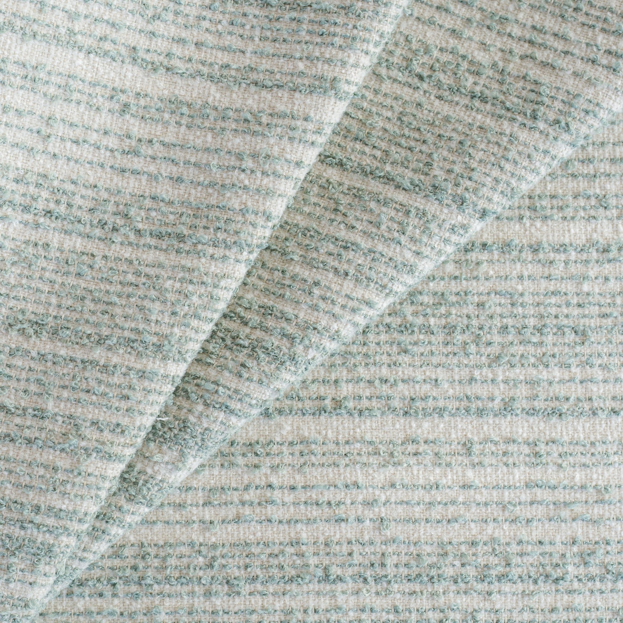 Premium Kos Stripe Fabric - Soft & Durable Jade Green Textile for Upholstery, Curtains & Home Decor | Perfect for DIY Projects & Crafting