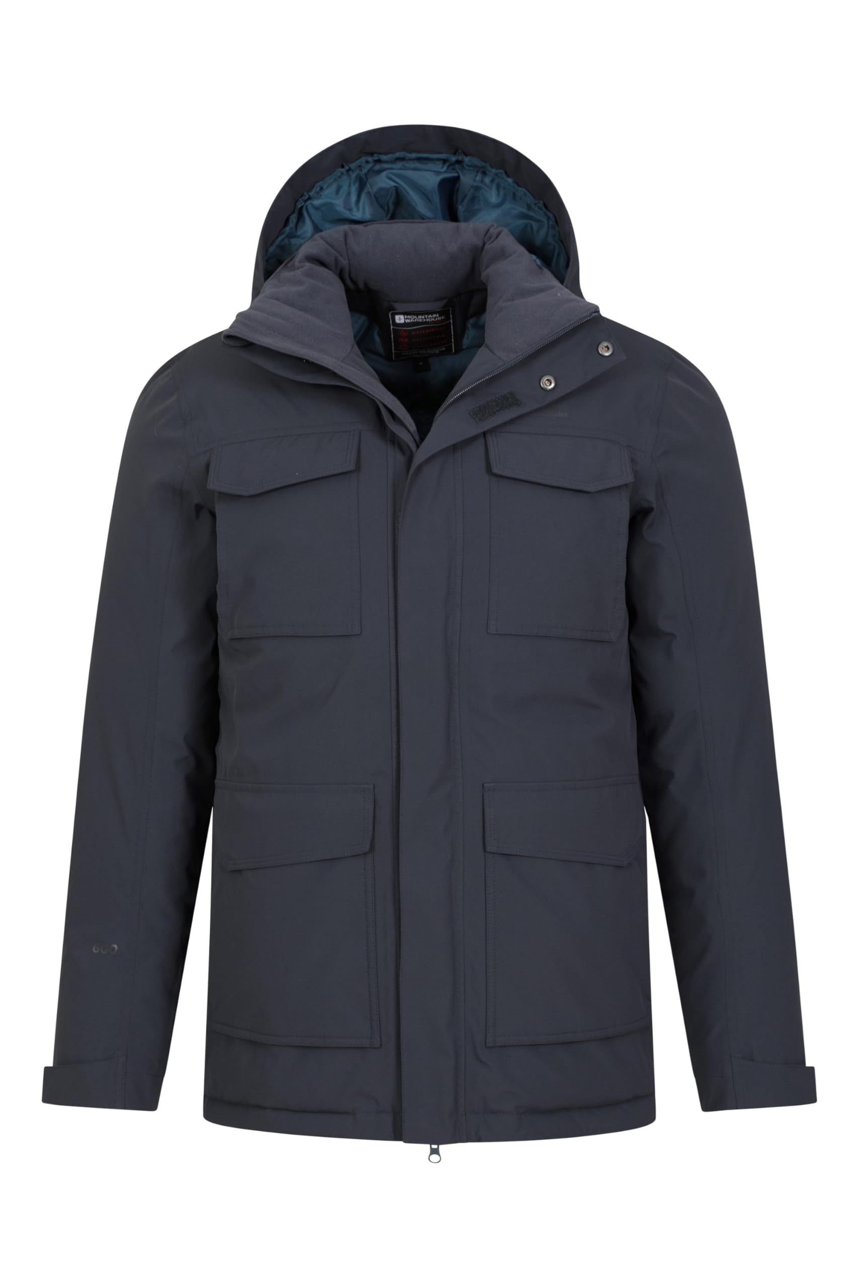 Mountain Warehouse Concord Extreme Men's Waterproof Down Long Jacket - Winter Warm Coat for Hiking, Skiing & Outdoor Adventures