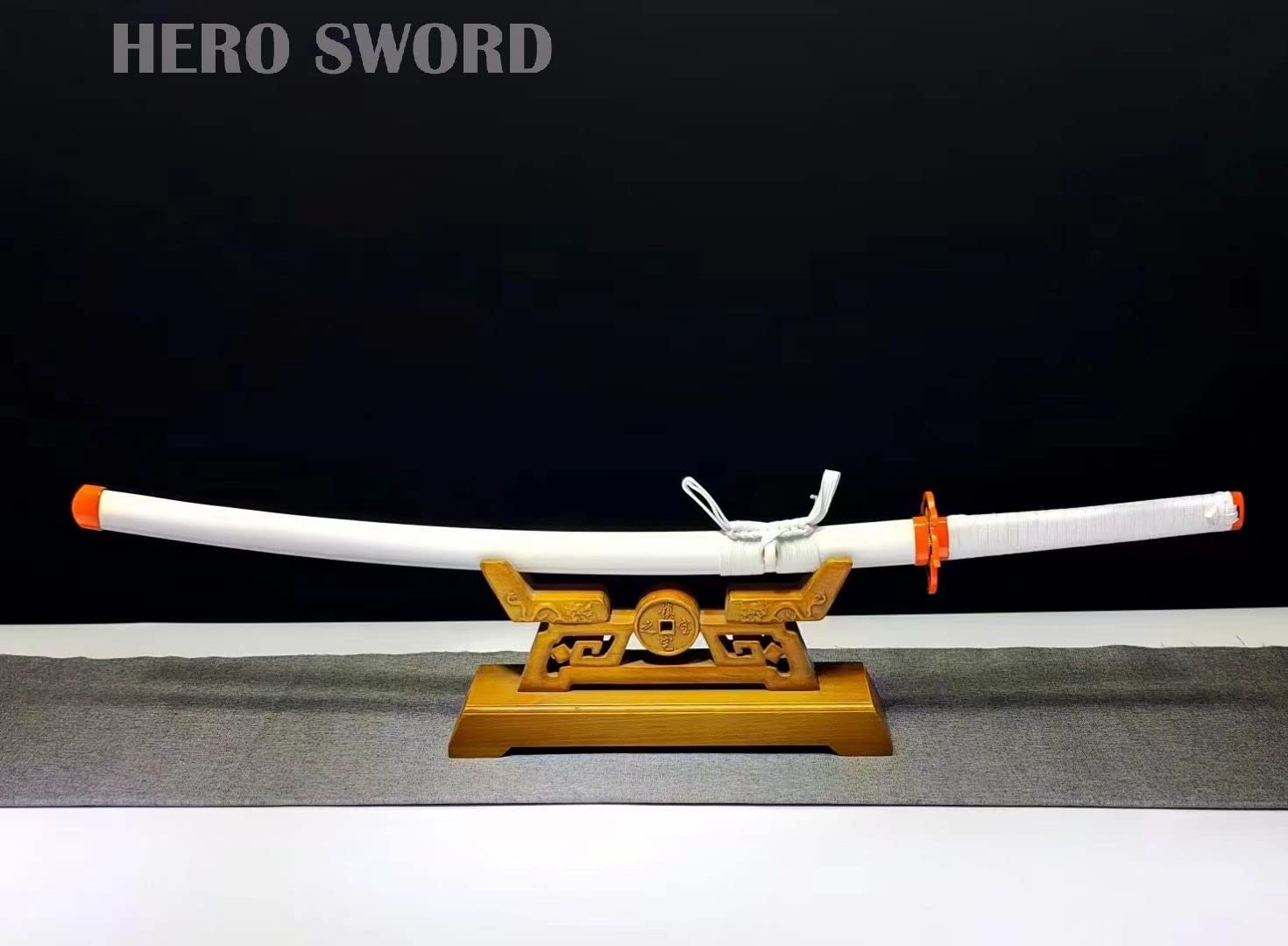Handmade 1095 High Carbon Steel Demon Slayer Katana Sword - Agatsuma Zenitsu Cosplay Knife, Sharp Japanese Anime Sword, Real Weapon for Collectors & Martial Arts Training | Perfect for Anime Conventions, Cosplay Events & Display