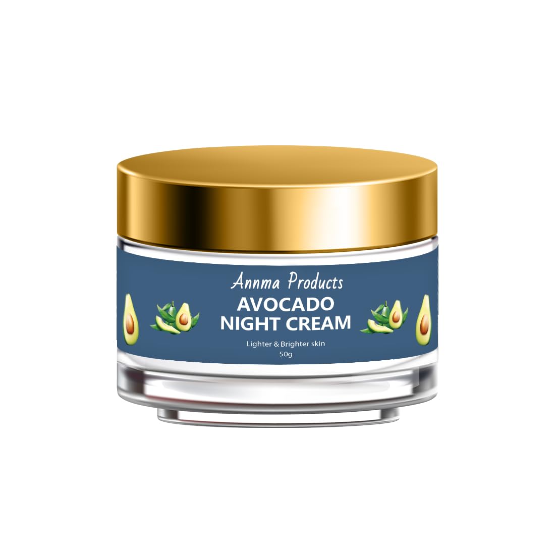 Annma Avocado Night Cream - Anti-Aging, Deep Nourishing & Brightening Face Moisturizer for Women | 50g | Perfect for Dry Skin & Nighttime Skincare Routine