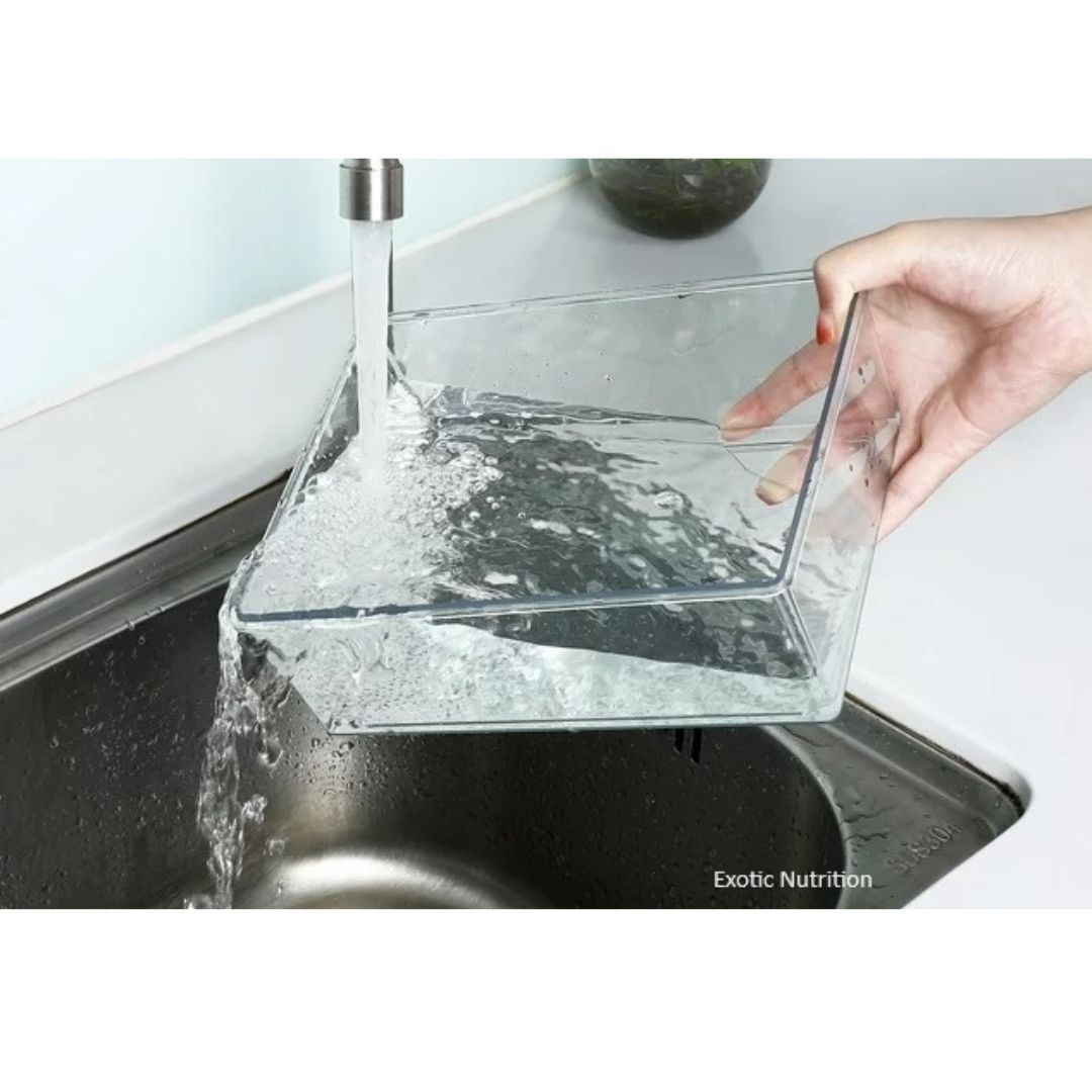 Premium Acrylic Sand Bath for Reptiles & Small Pets - Transparent Habitat for Bearded Dragons, Geckos & Snakes - Ideal for Basking, Digging & Natural Behavior Stimulation