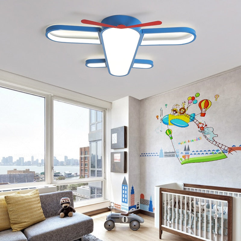 Airplane Ceiling Light - Stylish LED Room Illumination for Kids Bedroom & Nursery Decor