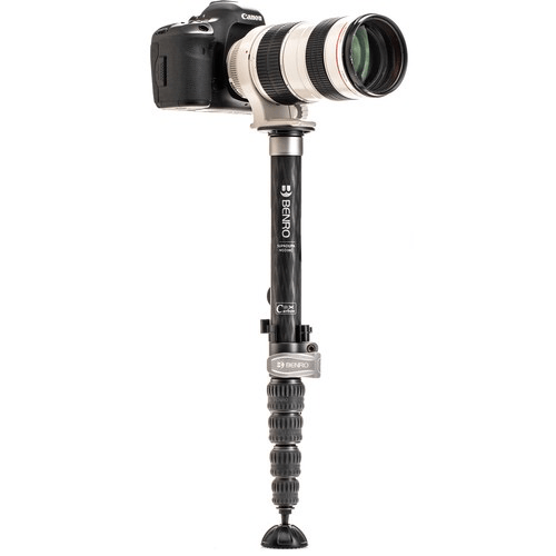 Benro MSD36C SupaDupa Carbon Fiber Monopod - 64.9 Inch Lightweight Camera Support for Travel, Sports & Wildlife Photography | Tripod Alternative for DSLR & Mirrorless Cameras