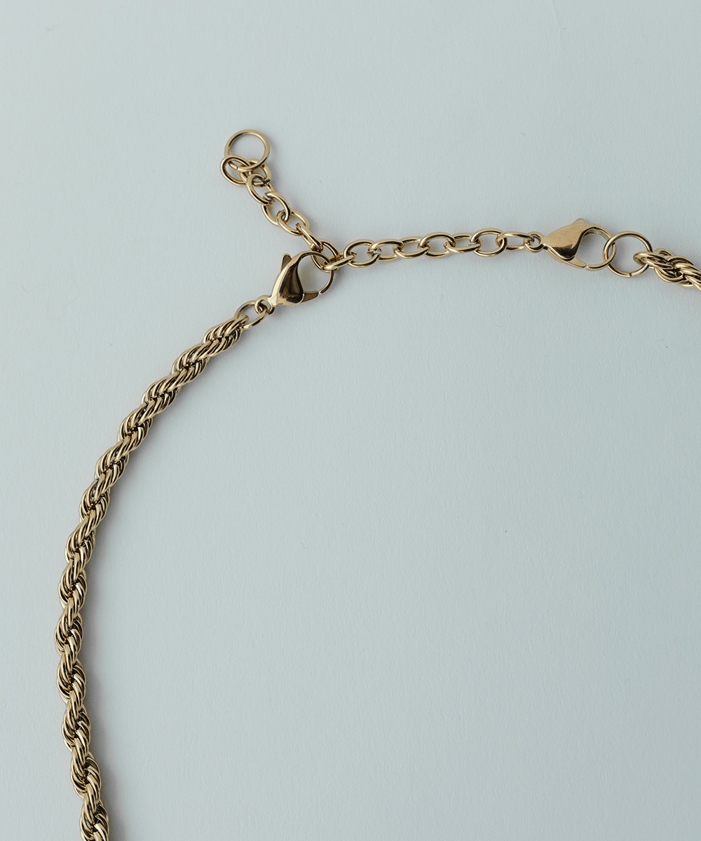Cara Loren Rope Chain Band - Stylish Gold Plated Necklace for Women | Perfect for Everyday Wear, Layering & Special Occasions