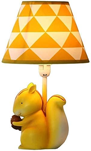 Cartoon LED Desk Lamp for Kids Room - Cute Eichhänchen Design Bedside Night Light for Boys & Girls - Perfect for Study, Reading and Bedroom Decor