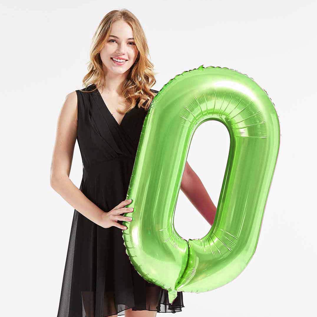 40 in 50 Helium Jumbo Number Balloons - Green Foil 50th Birthday Party Decorations for Women & Men | Anniversary Celebration, Milestone Birthday Party Supplies