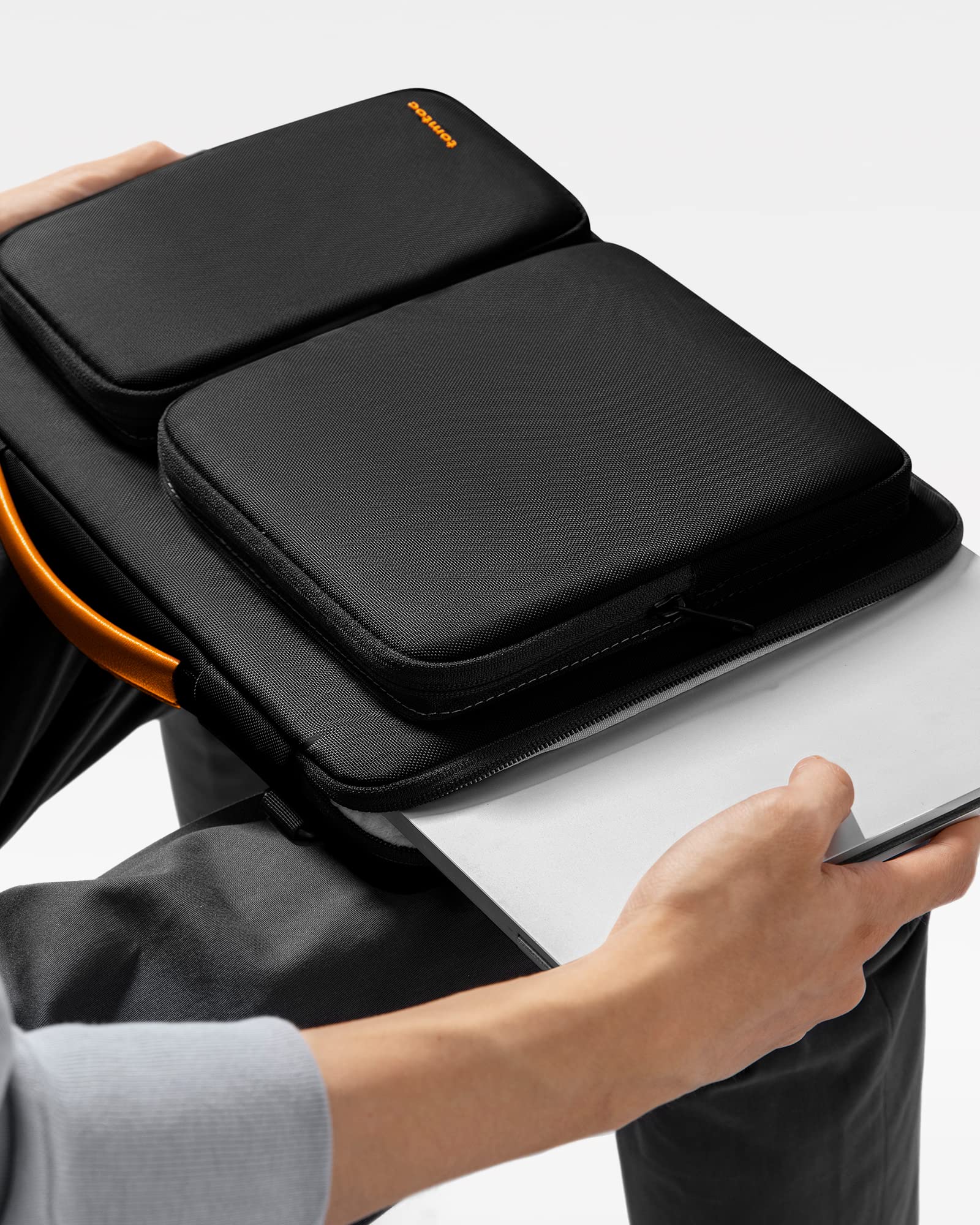 tomtoc 360 Protective Laptop Shoulder Bag for 15-inch MacBook Air M4/M3/M2 (2023-2025), Surface Laptop 6/5, 15