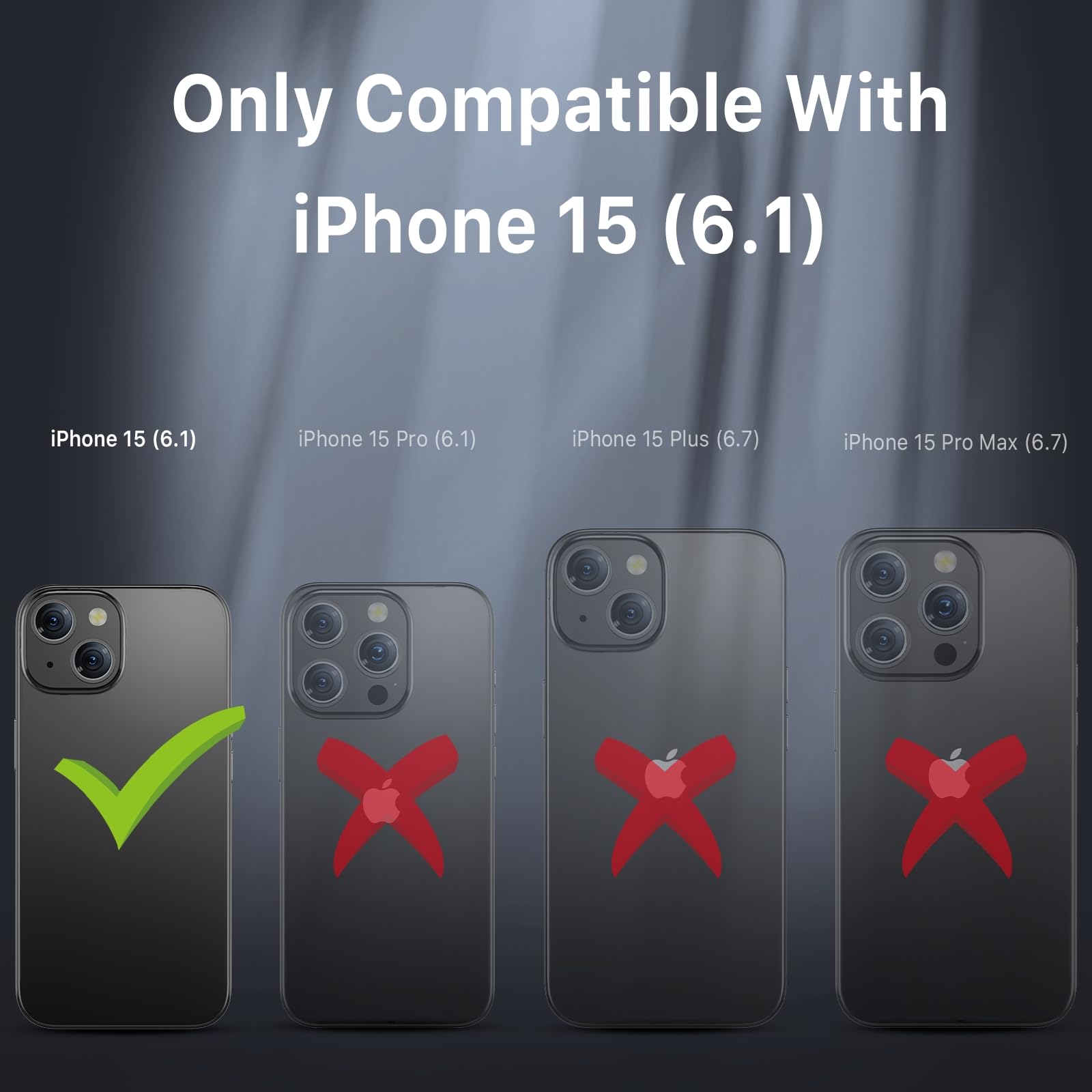 MYBAT PRO Maverick Series iPhone 15 Case with Belt Clip Holster - Magsafe Compatible, Shockproof & Anti-Drop Protection, Built-in 360° Rotating Kickstand & Screen Protector | Heavy Duty Protective Cover for Outdoor, Work & Daily Use (Black)