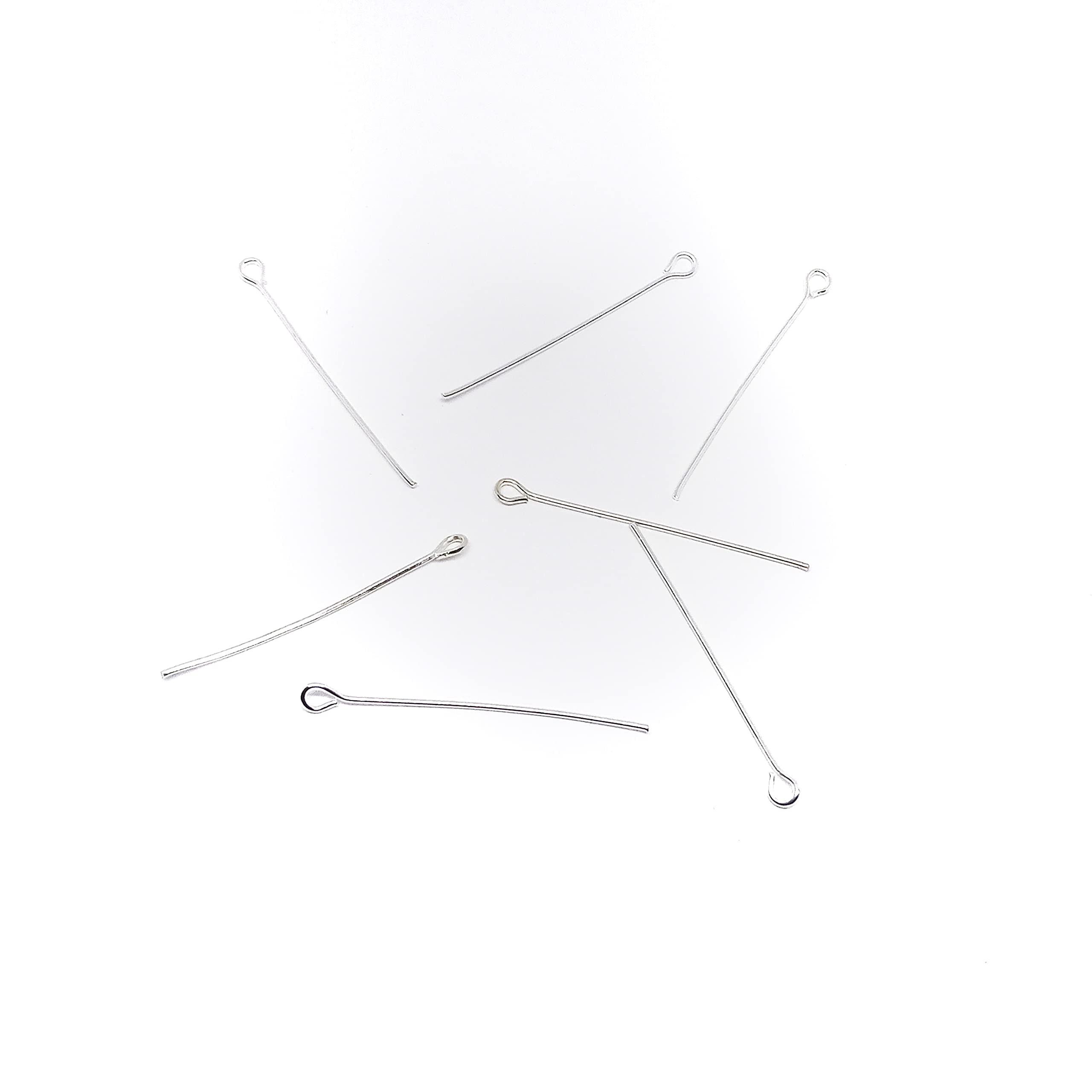 200-Piece Eye Pins Combo for Bead Jewelry Making - 100 Gold & 100 Silver Eye Pins - Perfect for DIY Earrings, Necklaces, and Bracelets - Essential Jewelry Making Supplies for Crafters