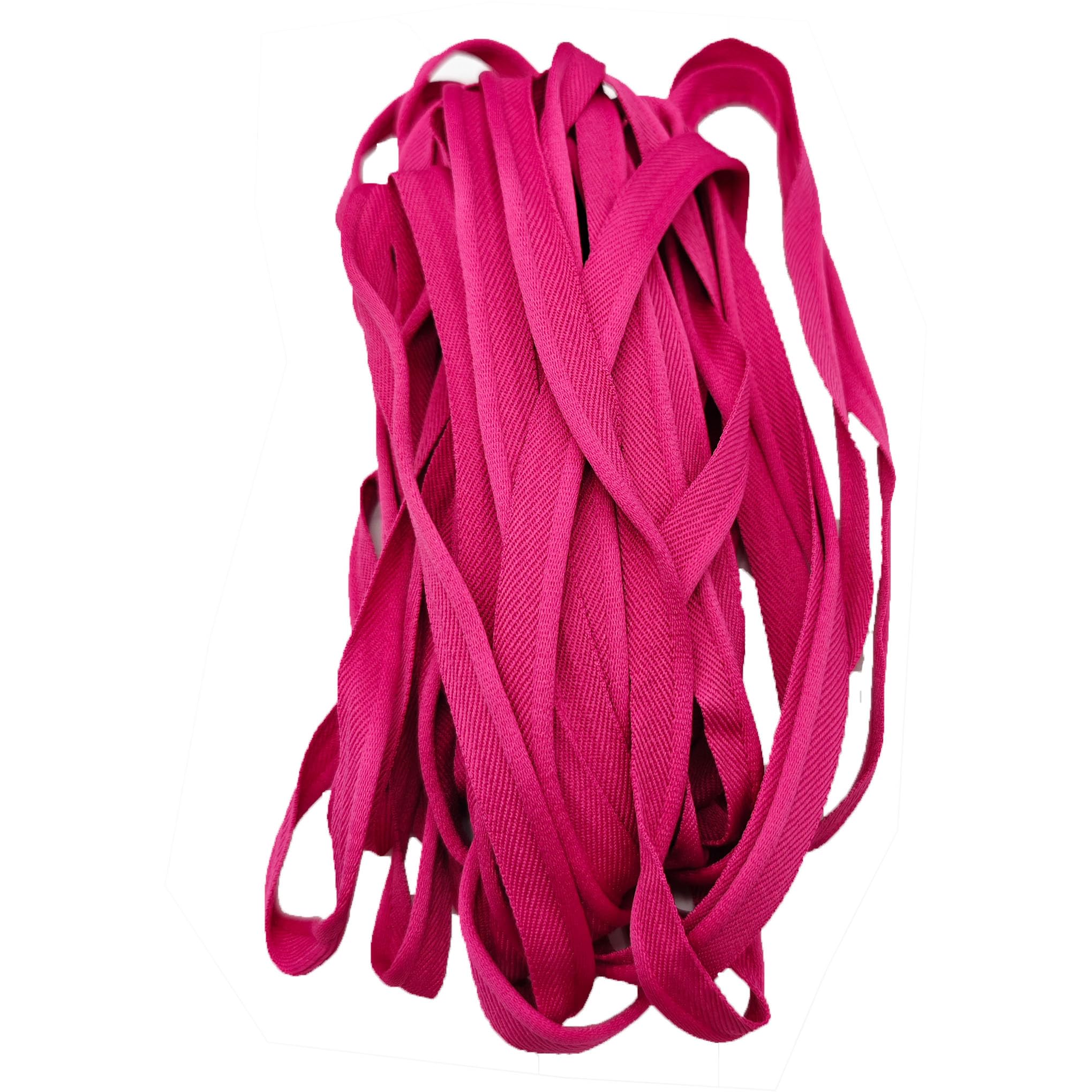 10 Yards 3/8 Inch Polyester Cord-Edge Piping Bias Tape - Hot Pink Sewing Trim for Clothing, Pillows, Lampshades & Draperies - Perfect for DIY Upholstery, Quilting and Home Decor Projects
