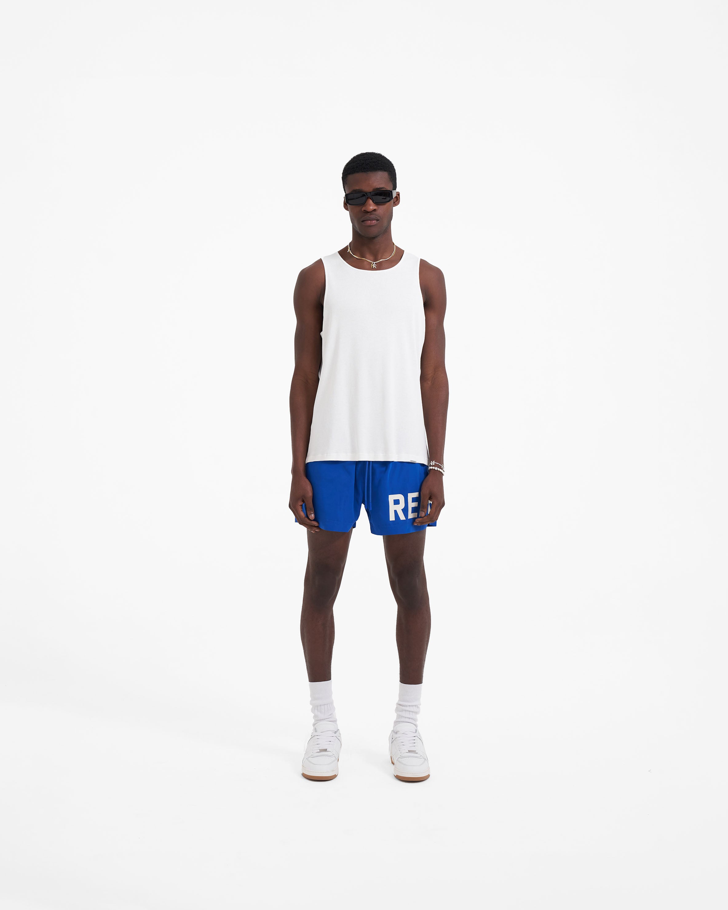 Men's Quick-Dry Swim Shorts with Mesh Liner - Cobalt Blue for Beach, Pool & Water Sports