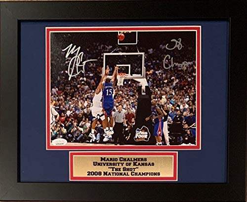 Mario Chalmers Autographed Kansas Jayhawks 2008 National Championship 