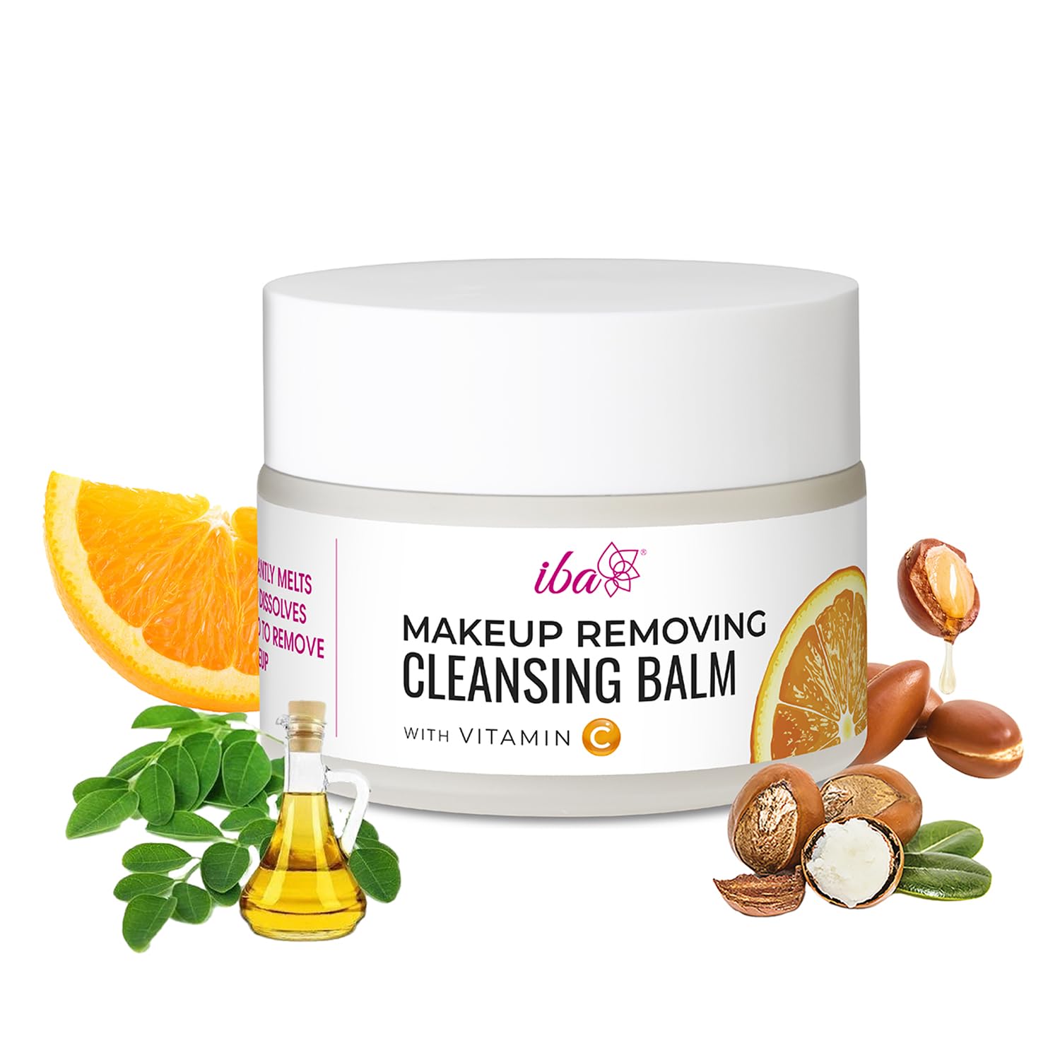 Iba Makeup Removing Cleansing Balm - Gentle Face Makeup Remover for Waterproof & Longwear Cosmetics | Deep Cleansing & Hydrating Skincare | Vegan & Cruelty-Free | Suitable for All Skin Types (50ml) | Perfect for Nighttime Routine & Travel Skincare