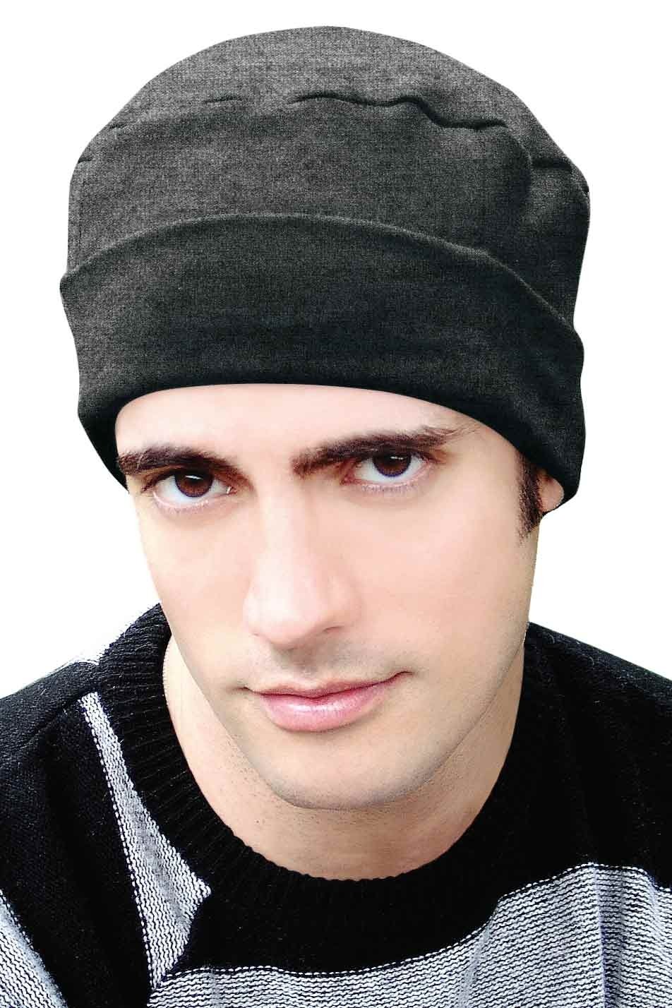 Headcovers Unlimited Cotton Cuff Cap for Cancer Patients - Soft Comfortable Chemo Hat for Men - Perfect for Hospital Visits, Daily Wear & Outdoor Activities