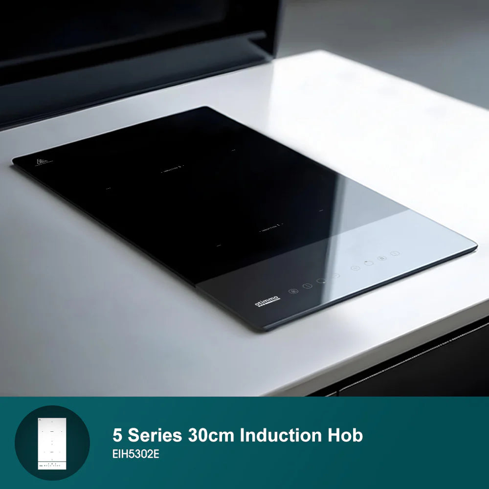 EuropAce EIH5302E 5 Series 30cm Built-in Induction Hob - Fast & Precise Cooking for Modern Kitchens | Perfect for Apartments, Small Spaces & Energy-Efficient Homes