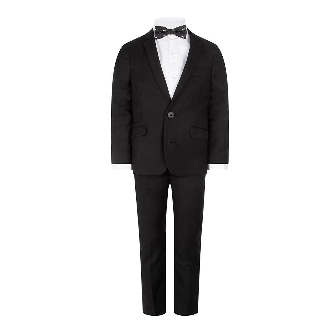 Appaman Suit CORE - Black Men's Formal Suit | Premium Business Attire for Weddings, Interviews & Office Wear | Size 8SU6