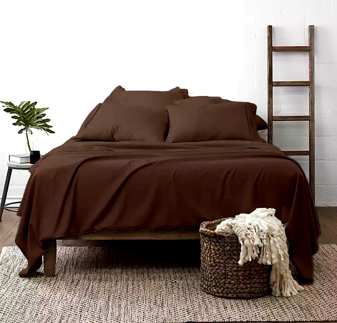 GOTS Certified 100% Organic Cotton Sheets - 800 Thread Count, 4-Piece Set, Extra Deep Pocket (Fits 30