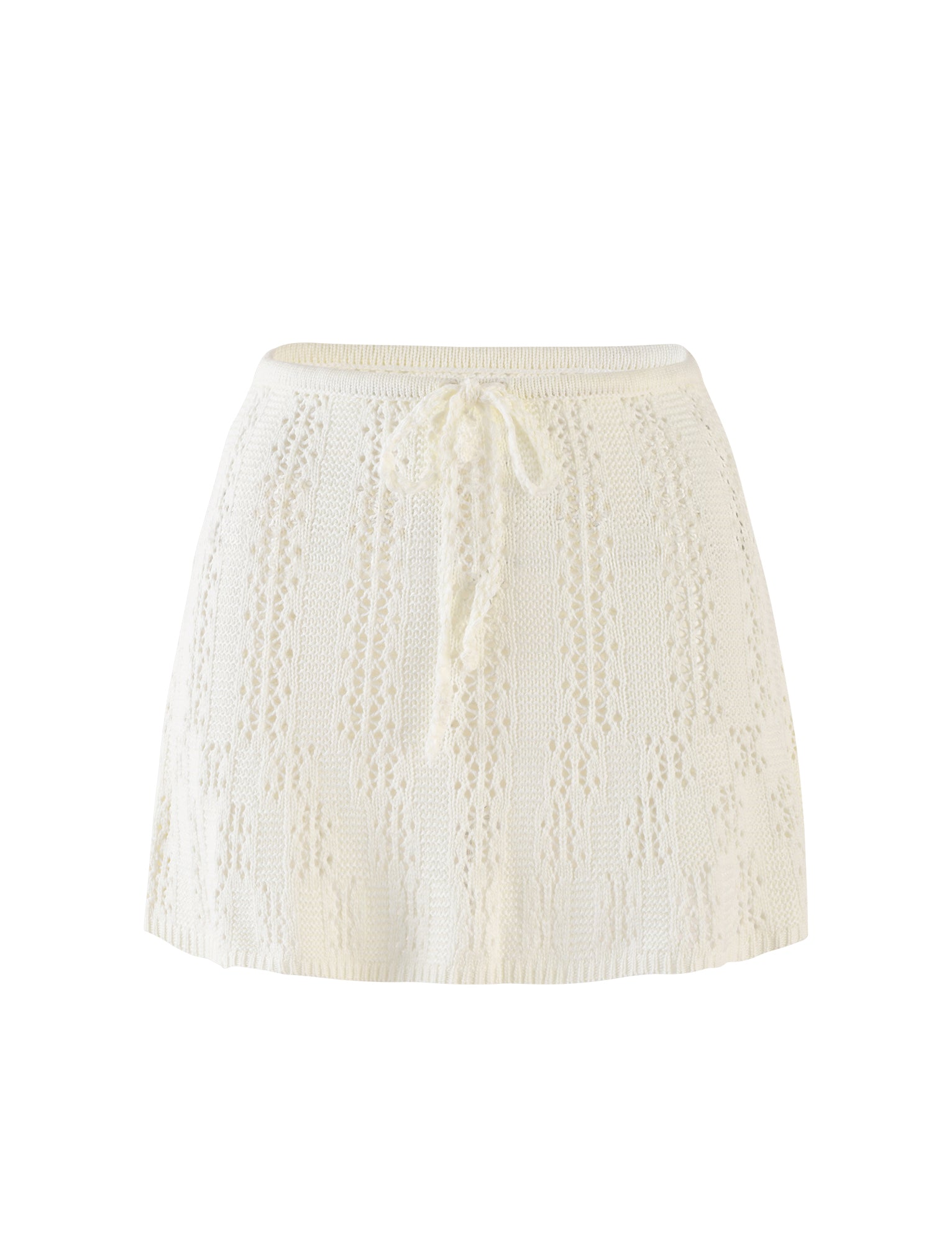 SANDOR Women's White Skirt - Elegant A-Line Midi Skirt for Casual Wear, Office & Summer Outfits