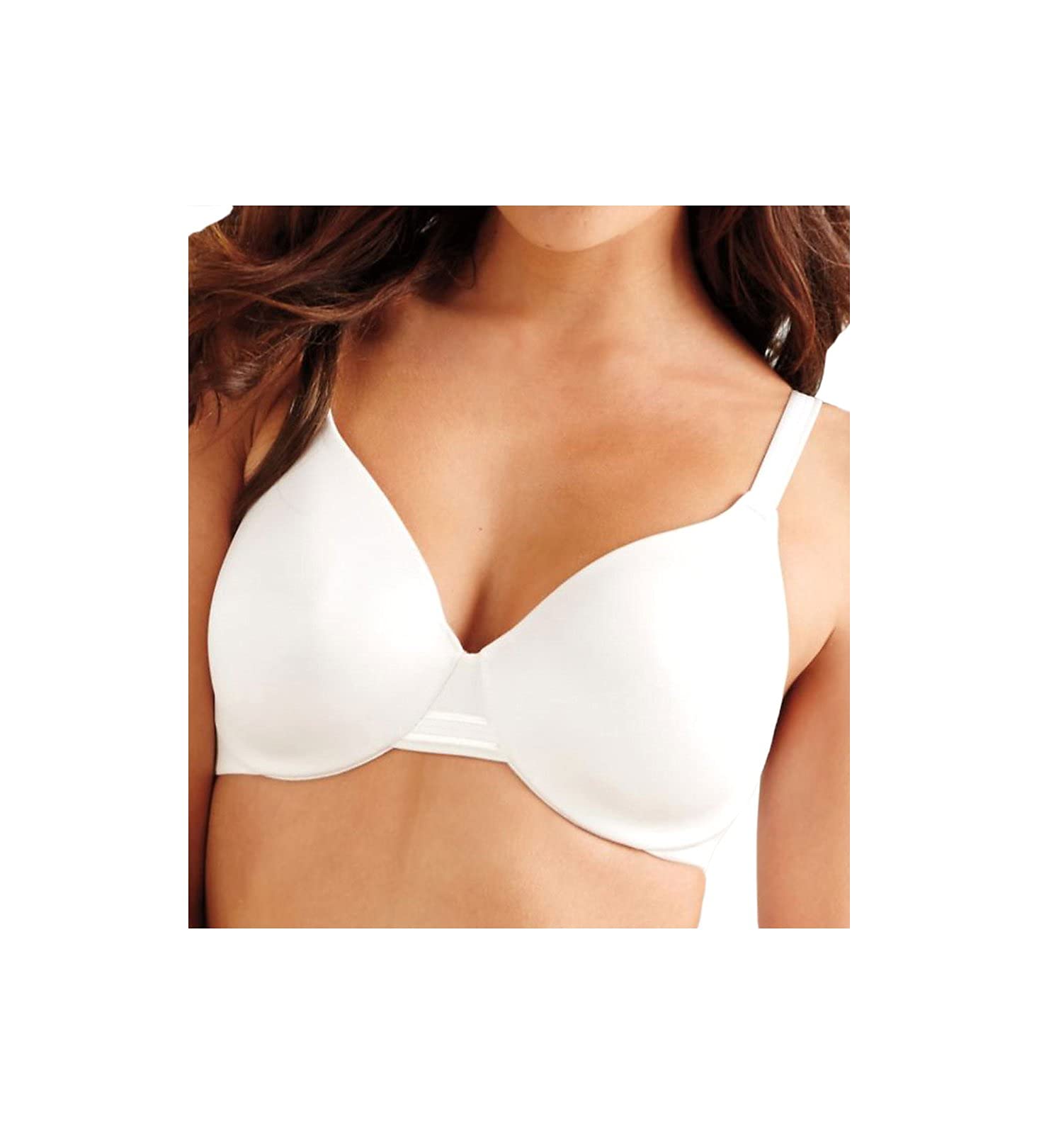 Bali Women's One Smooth U Underwire Bra - Full Coverage Smoothing & Concealing Bra in White, Size 40D US - Perfect for Everyday Comfort & Seamless Look Under Clothes