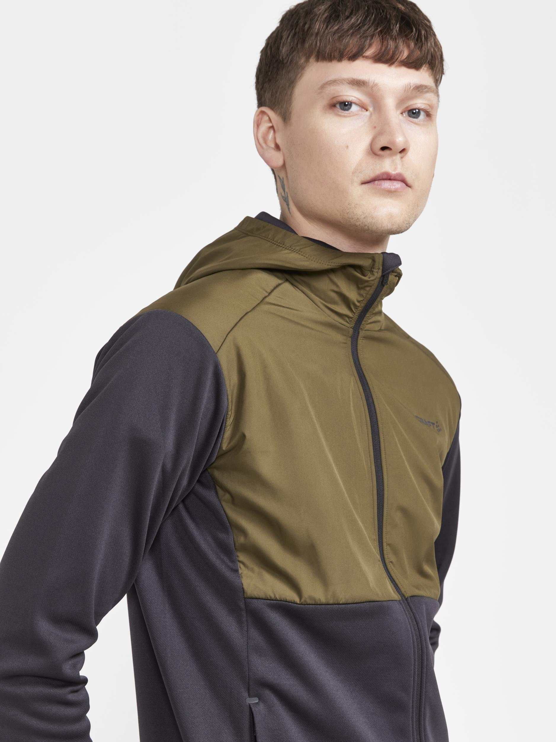 Men's ADV Essence Jersey Hood Jacket - Lightweight Water-Resistant Cycling & Outdoor Windbreaker for Running, Hiking & Casual Wear