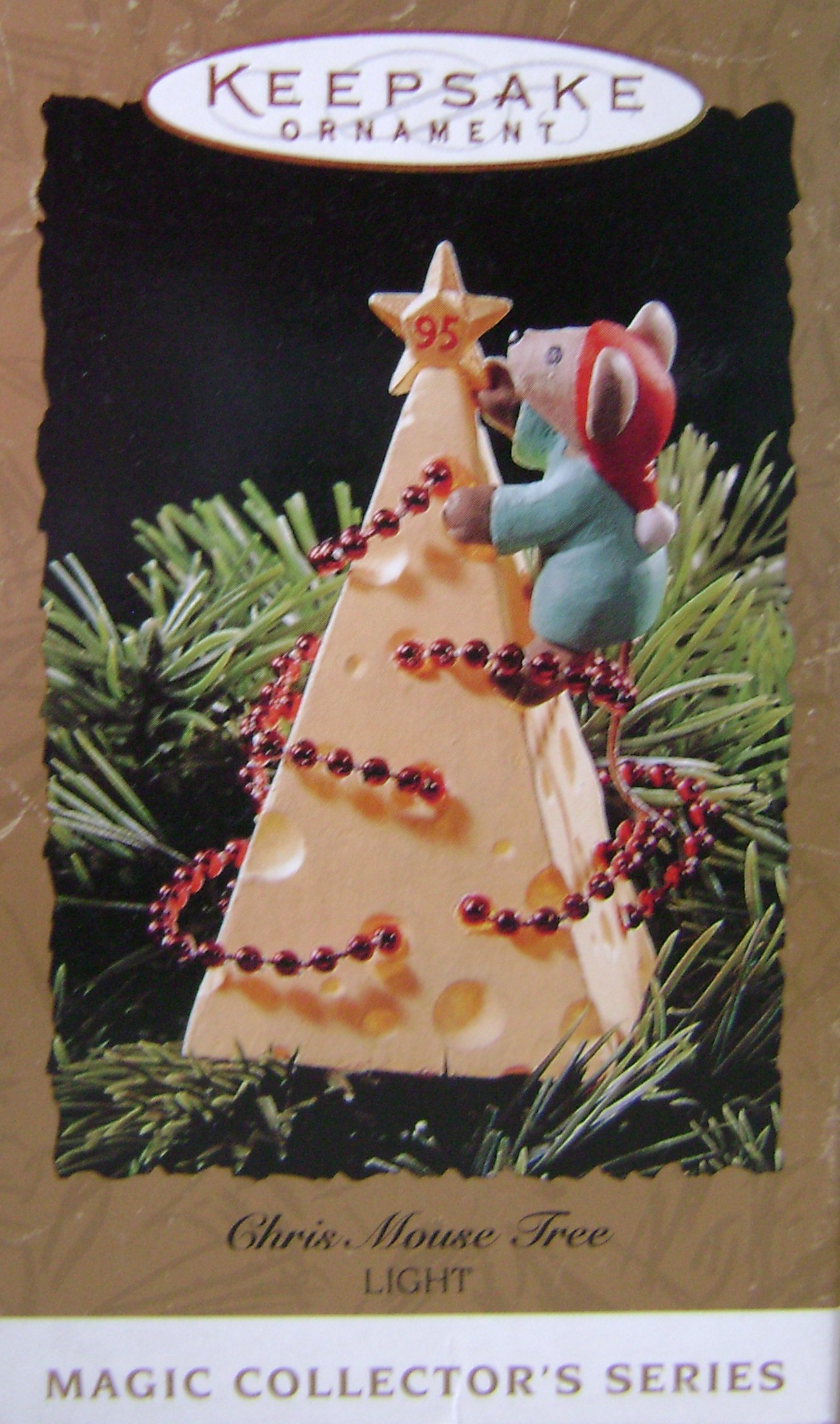 Hallmark Keepsake Chris Mouse Light Up Christmas Tree Ornament - Magic Collector's Series - Holiday Home Decor for Xmas Tree, Gift & Collectible