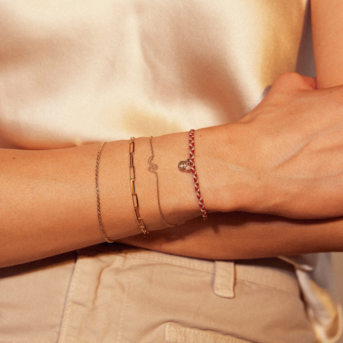 10K Yellow Gold Leo Zodiac Bracelet with Opal & Fire Element Cord - Perfect for Gifts, Birthdays & Spiritual Healing