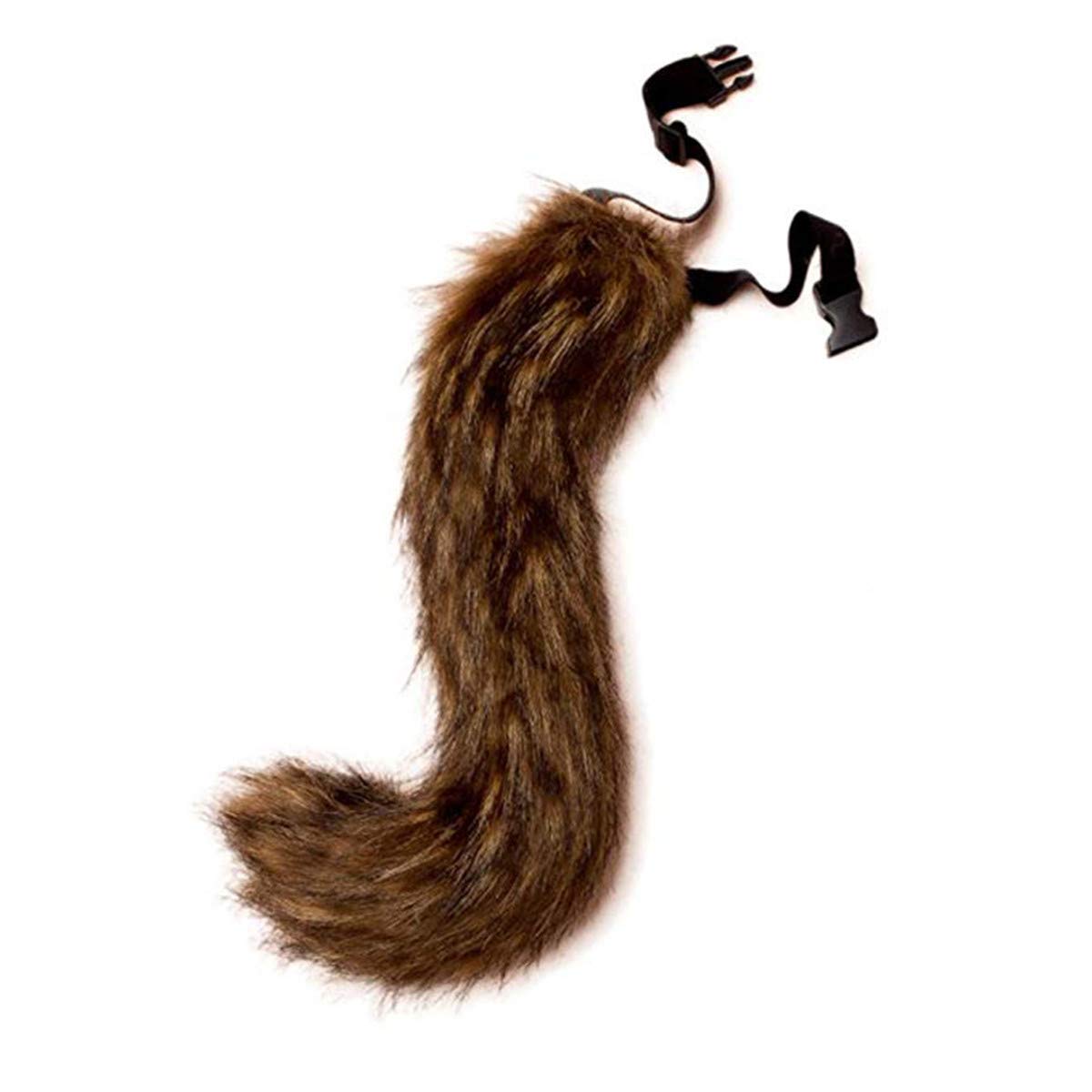 Faux Fur Tail Adult Halloween Costume Accessory - Realistic Animal Tail for Cosplay, Party, and Carnival Costumes | Perfect for Halloween, Cosplay Events, and Themed Parties