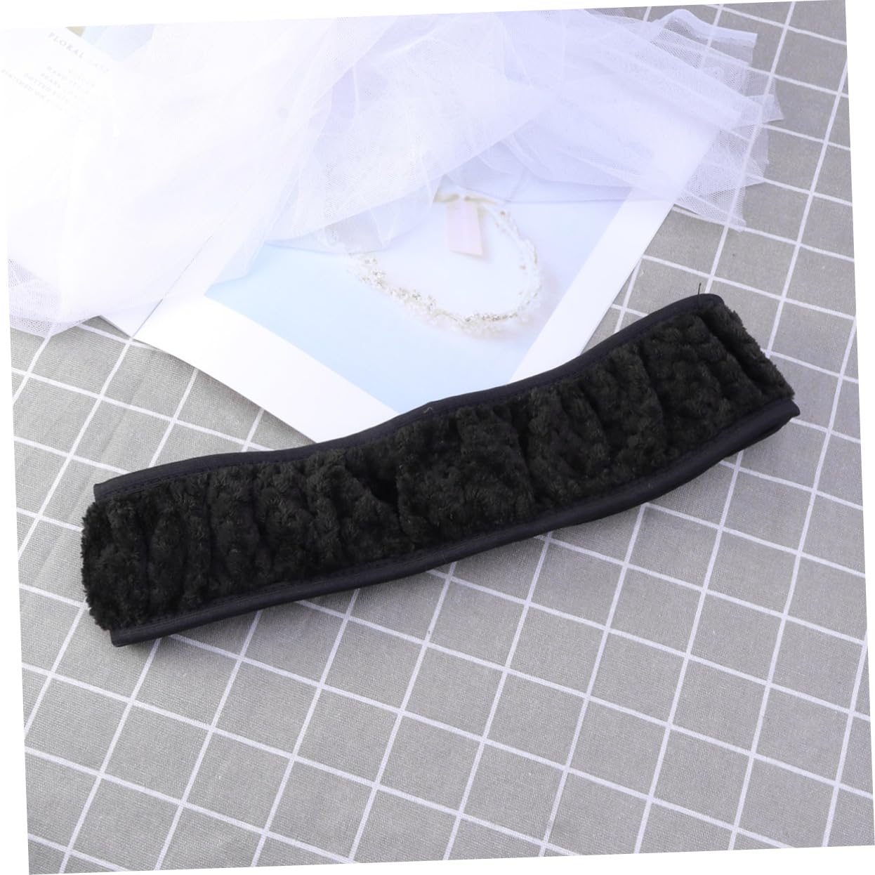 VICASKY Black Elastic Car Steering Wheel Cover 36-38cm (14-15 inches) - Stylish, Non-Slip, Easy to Install for Comfort & Safety - Perfect for Daily Commute, Road Trips & Winter Driving