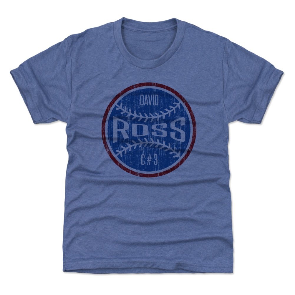 500 LEVEL David Ross Kids Baseball T-Shirt - Youth Baseball Jersey for Boys & Girls - Perfect for Little League Games & Fan Events